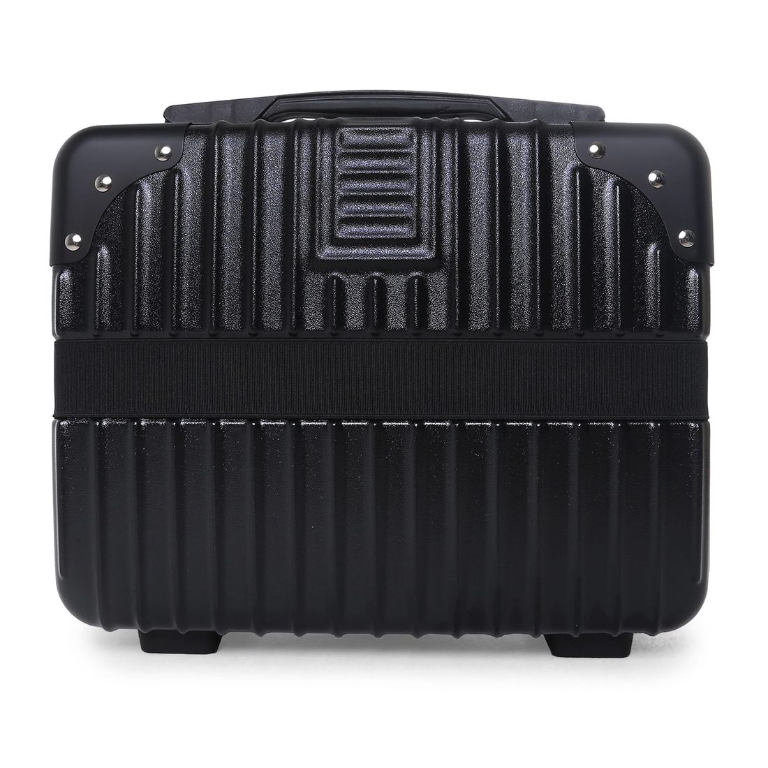 Compre Mala de Viagem Toronto Preto Grande 32kg em ABS Policarbonato e Ganhe Frasqueira