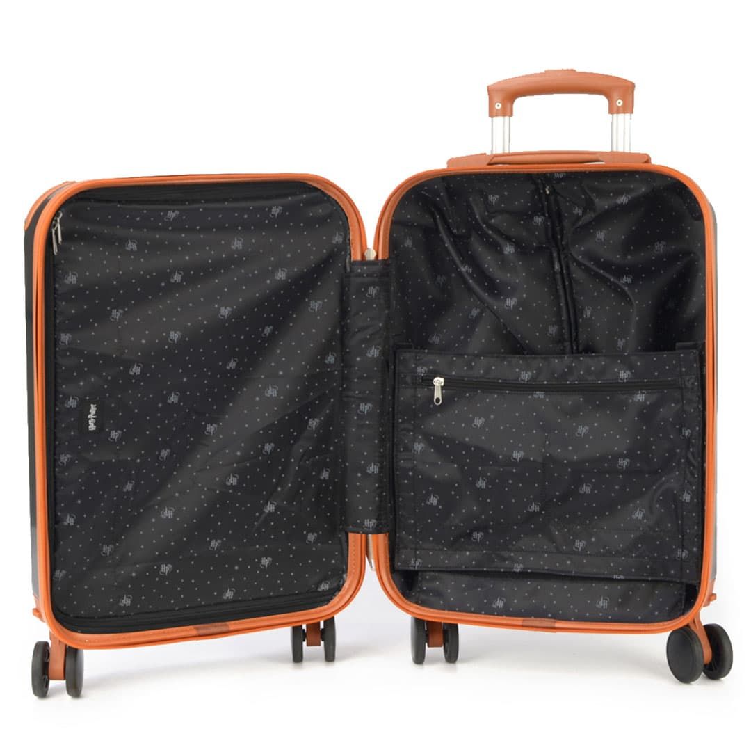 Mala de Viagem Pequena de Bordo 10kg Bordo Infantil Harry Potter Preto com Marrom