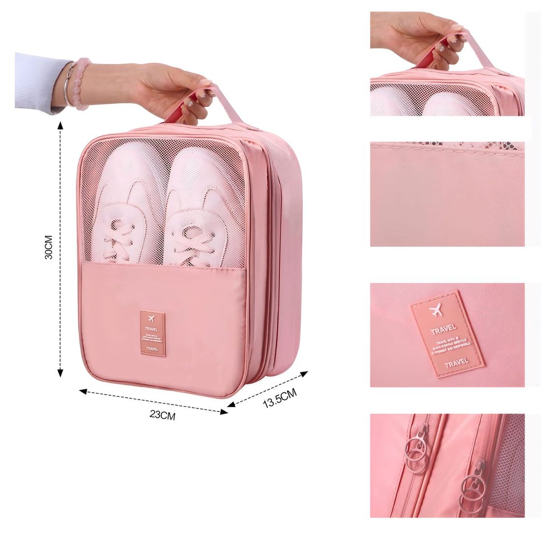Kit Frasqueira Ibiza Rosa, Kit Frasco 7 Peças e Organizador Porta Sapato Rosa Kit Frasqueira Ibiza Rosa, Kit Frasco 7 Peças e Organizador Porta Sapato Rosa