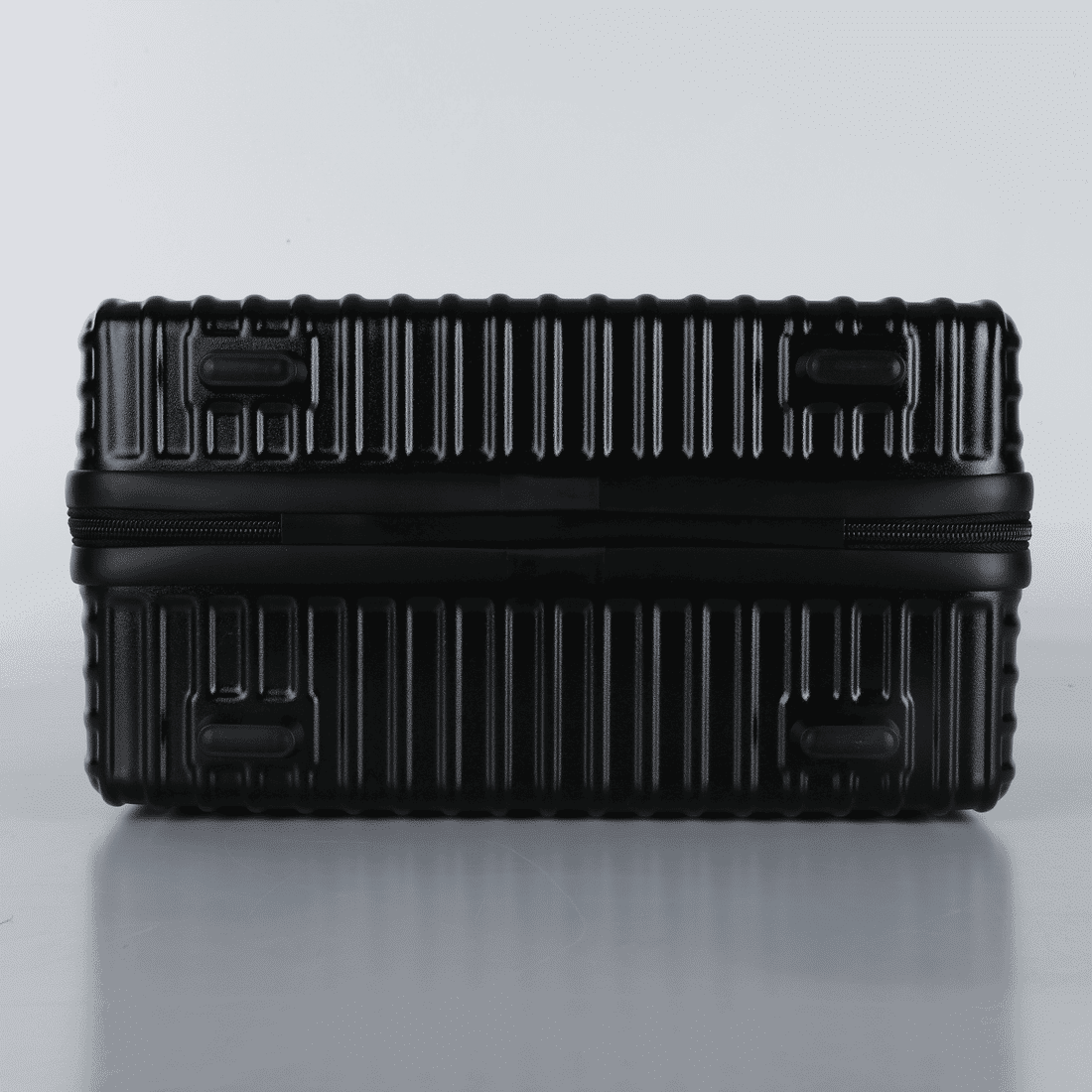 Conjunto Mala de Viagem Pequena de Bordo 10kg Policarbonato ABS Noruega Maloa Preto