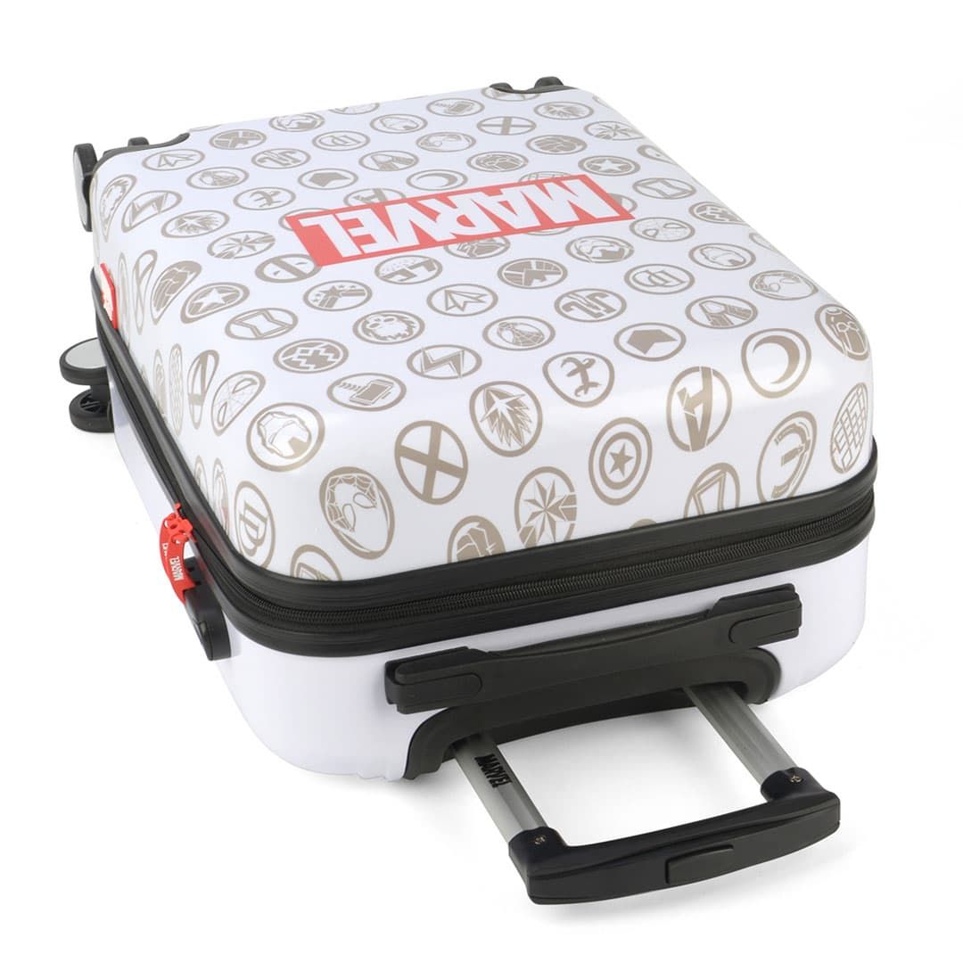 Mala de Viagem Pequena de Bordo 10kg Infantil Marvel Branco Mala de Viagem Pequena de Bordo 10kg Infantil Marvel Branco