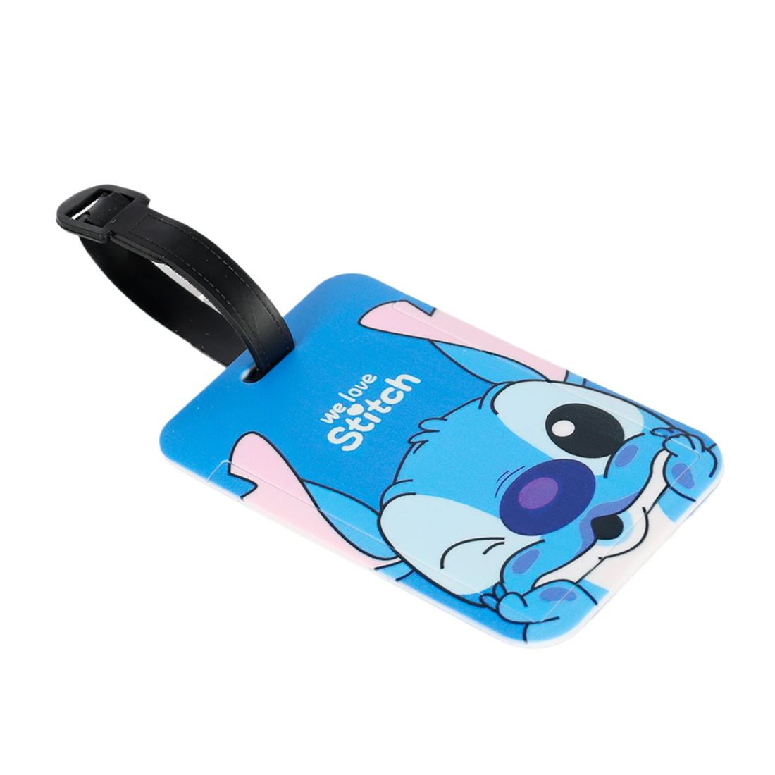 Tag Identificador de Bagagem para Malas de Viagem em ABS Stitch Piscadinha Azul Tag Identificador de Bagagem para Malas de Viagem em ABS Stitch Piscadinha Azul
