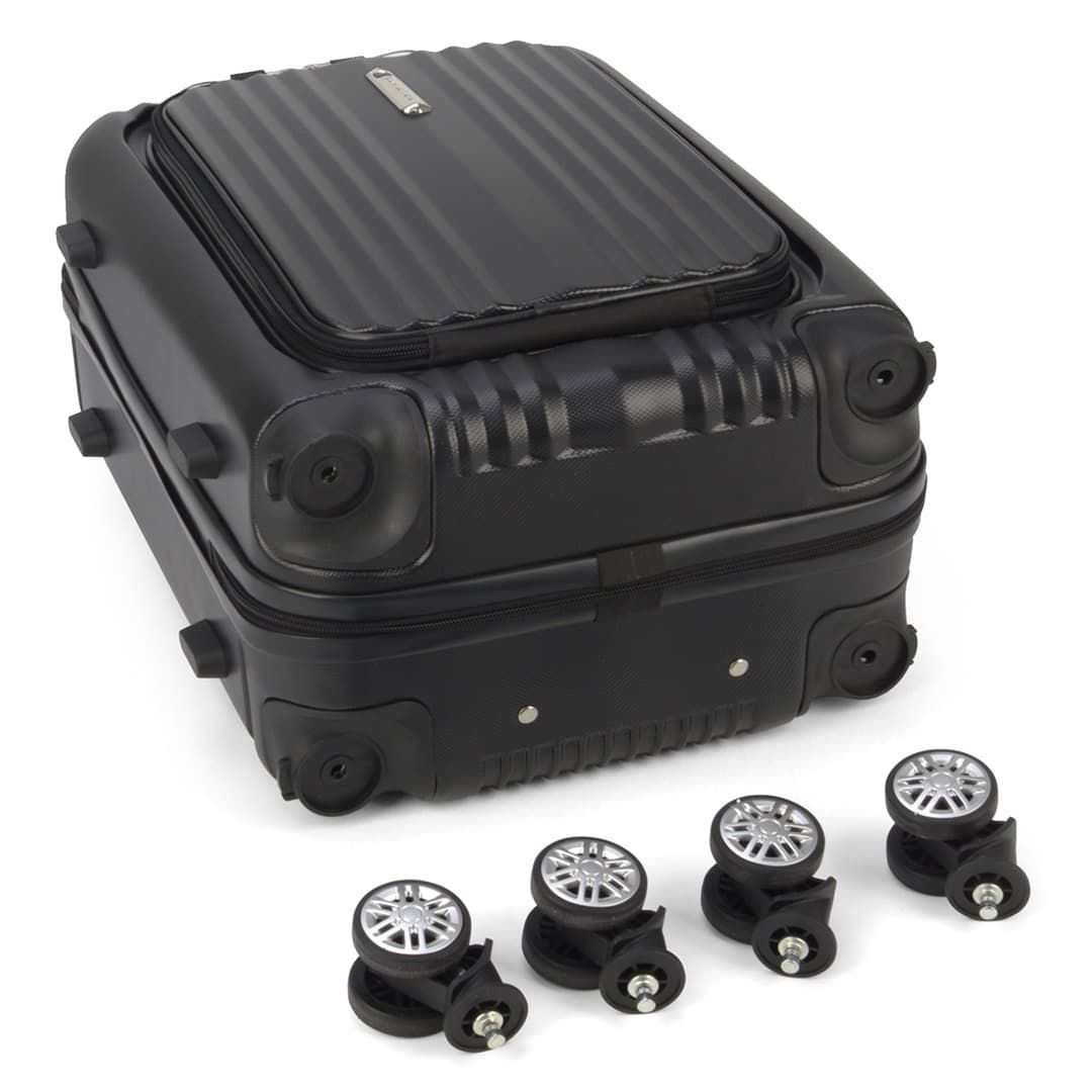 Mala de Viagem Pequena de Bordo 10kg  Porta Notbook Argos Preto