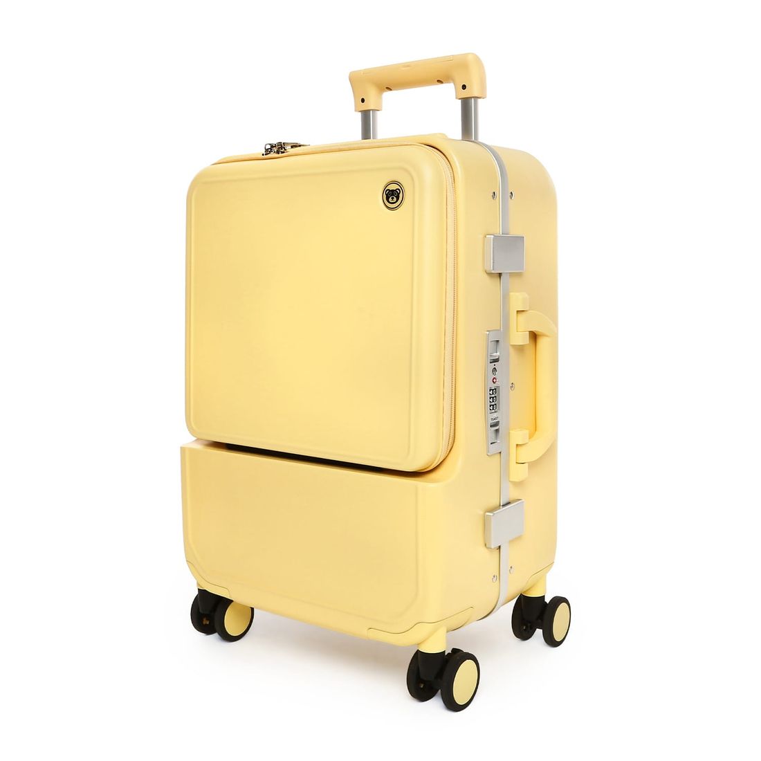 Mala de Viagem Pequena de Bordo 10 kg em Policarbonato Lisboa Maloa Amarelo