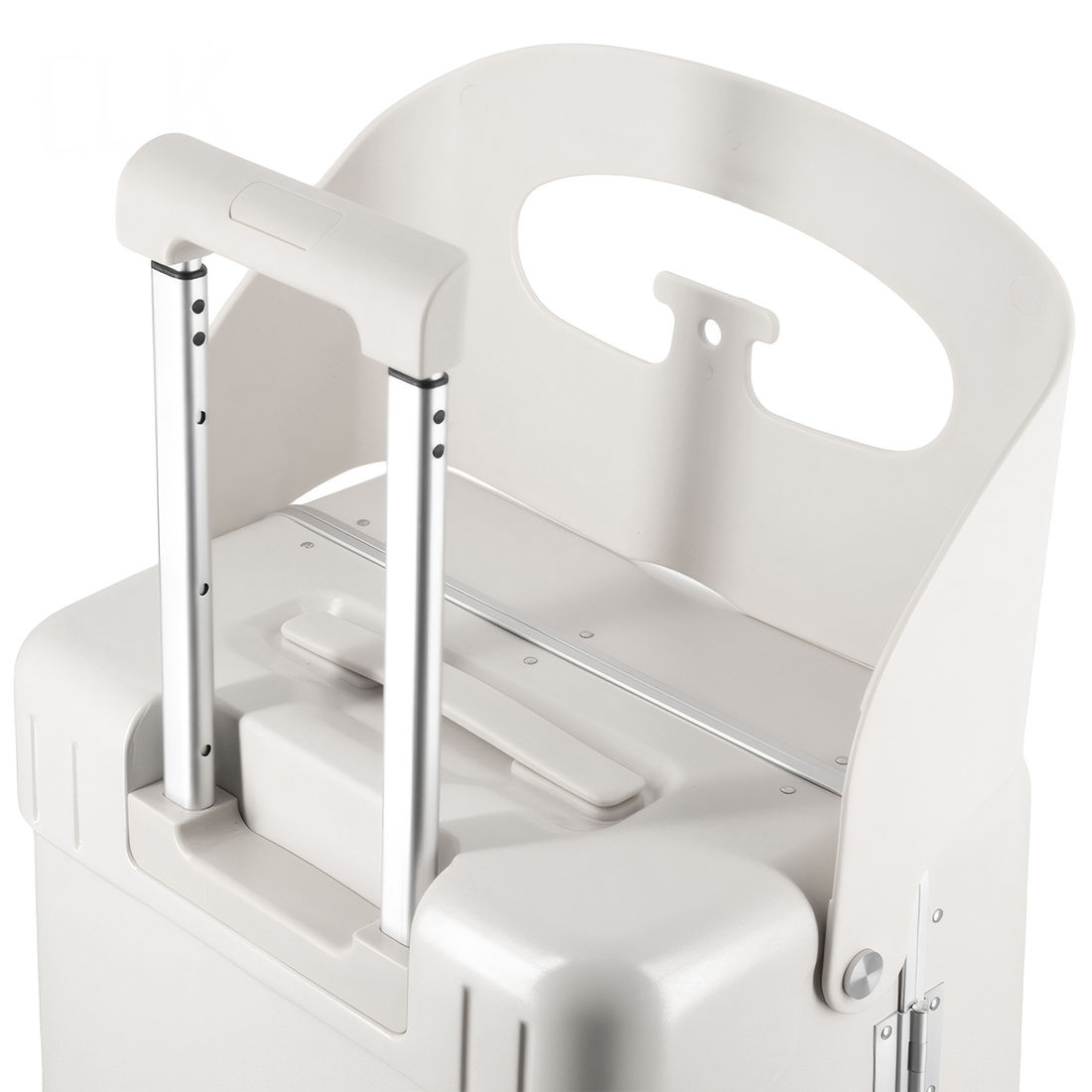 Kit Mala de Assento Grécia Media 23 kg Branca, Bolsa Confort e Tag Good Travel Branca