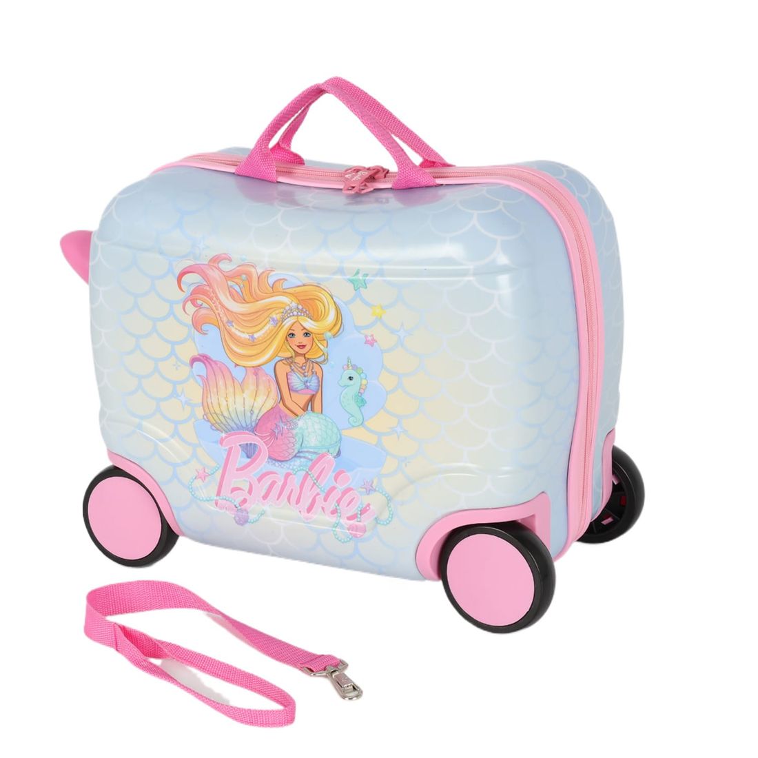 Mala de Viagem Infantil de Bordo em PC Barbie Sereia Verde Mala de Viagem Infantil de Bordo em PC Barbie Sereia Verde