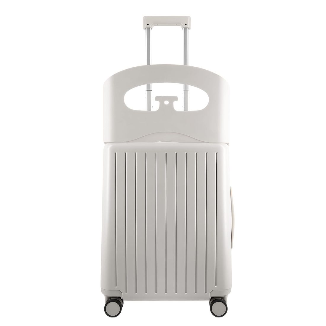 Mala de Viagem Pequena de Bordo 10 kg com Assento Infantil Policarbonato Grécia Maloa Branco Mala de Viagem Pequena de Bordo 10 kg com Assento Infantil Policarbonato Grécia Maloa Branco