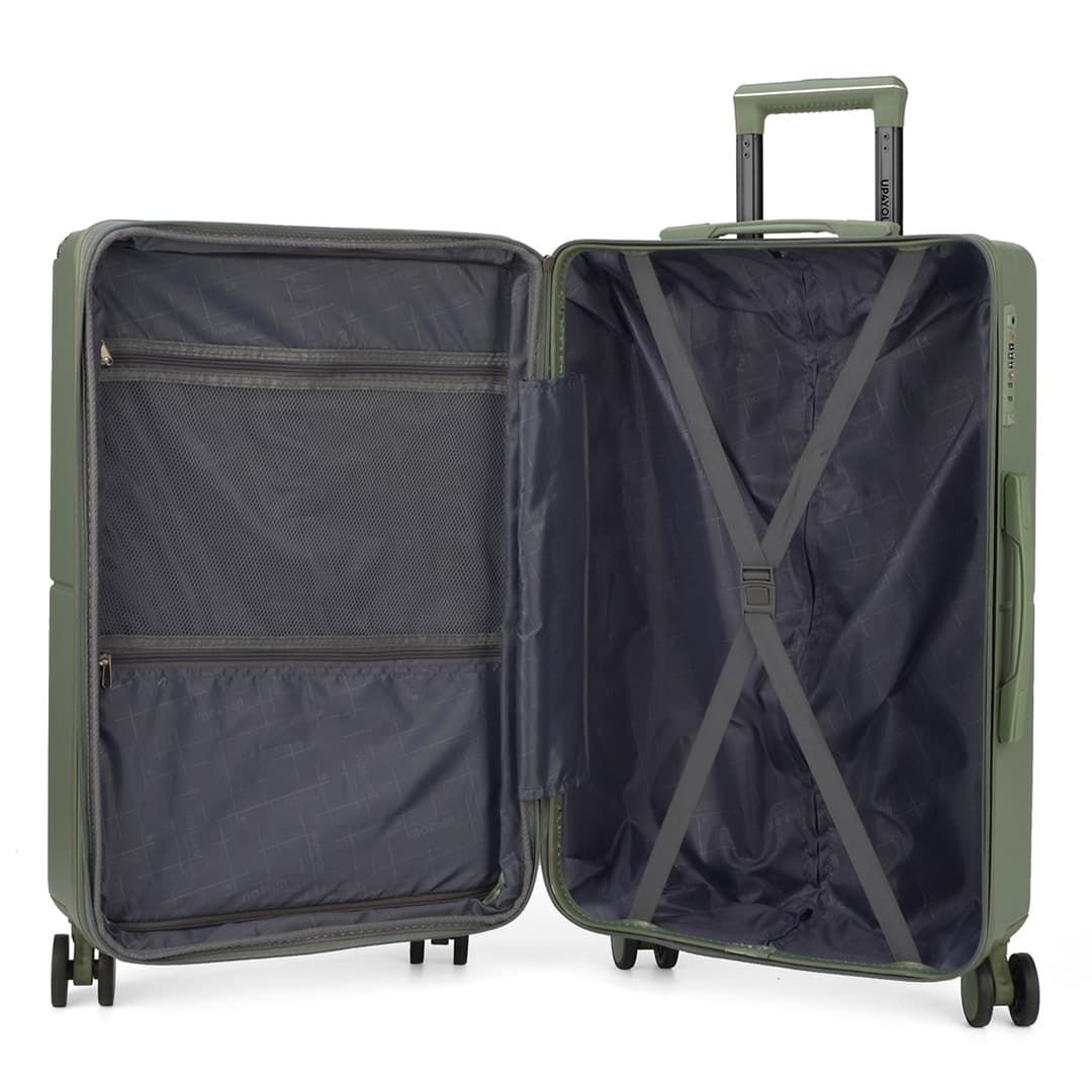 Mala de Viagem Grande 32kg com Expansor Katerini Verde Mala de Viagem Grande 32kg com Expansor Katerini Verde