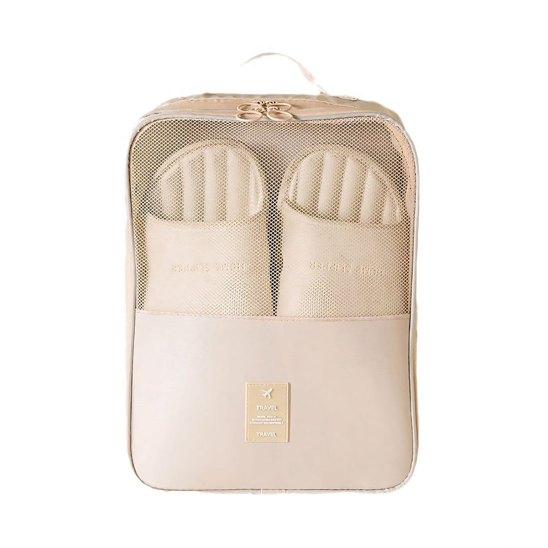 Kit de Malas de Viagem 10kg e 32 kg Amsterdam, Porta Sapato e Kit Organizador Bege