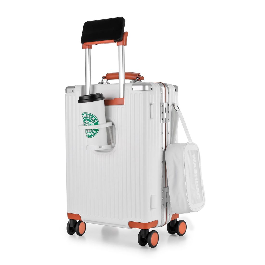 Mala de Viagem Pequena de Bordo 10 kg Policarbonato Capri Maloa Branco Mala de Viagem Pequena de Bordo 10 kg Policarbonato Capri Maloa Branco