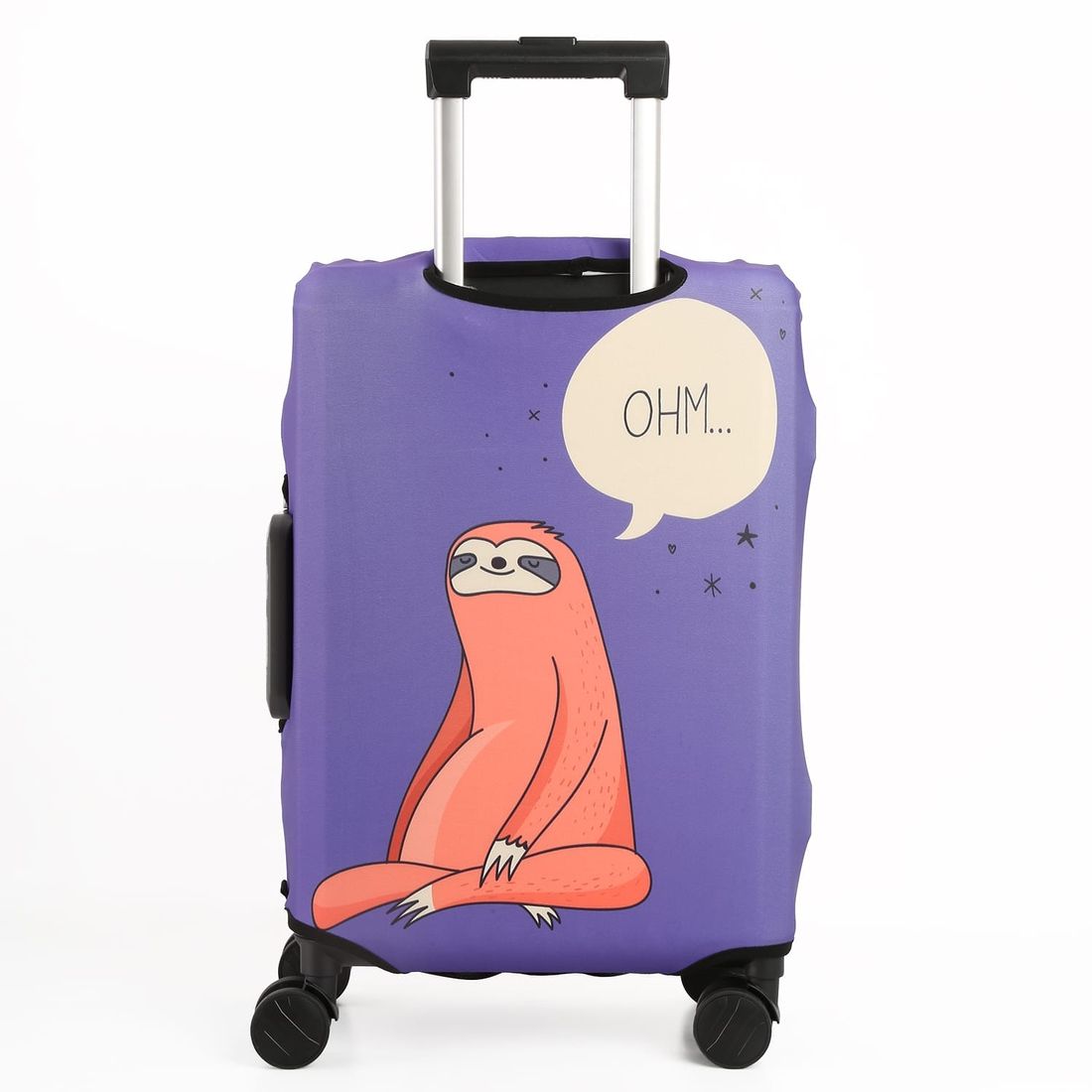 Capa de Mala Maloa Alça Tradicional Preguiça Pensador Roxo Capa de Mala Maloa Alça Tradicional Preguiça Pensador Roxo