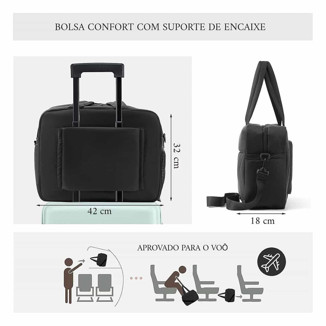 Kit de Viagem Confort Bag Maloa Preto Kit de Viagem Confort Bag Maloa Preto