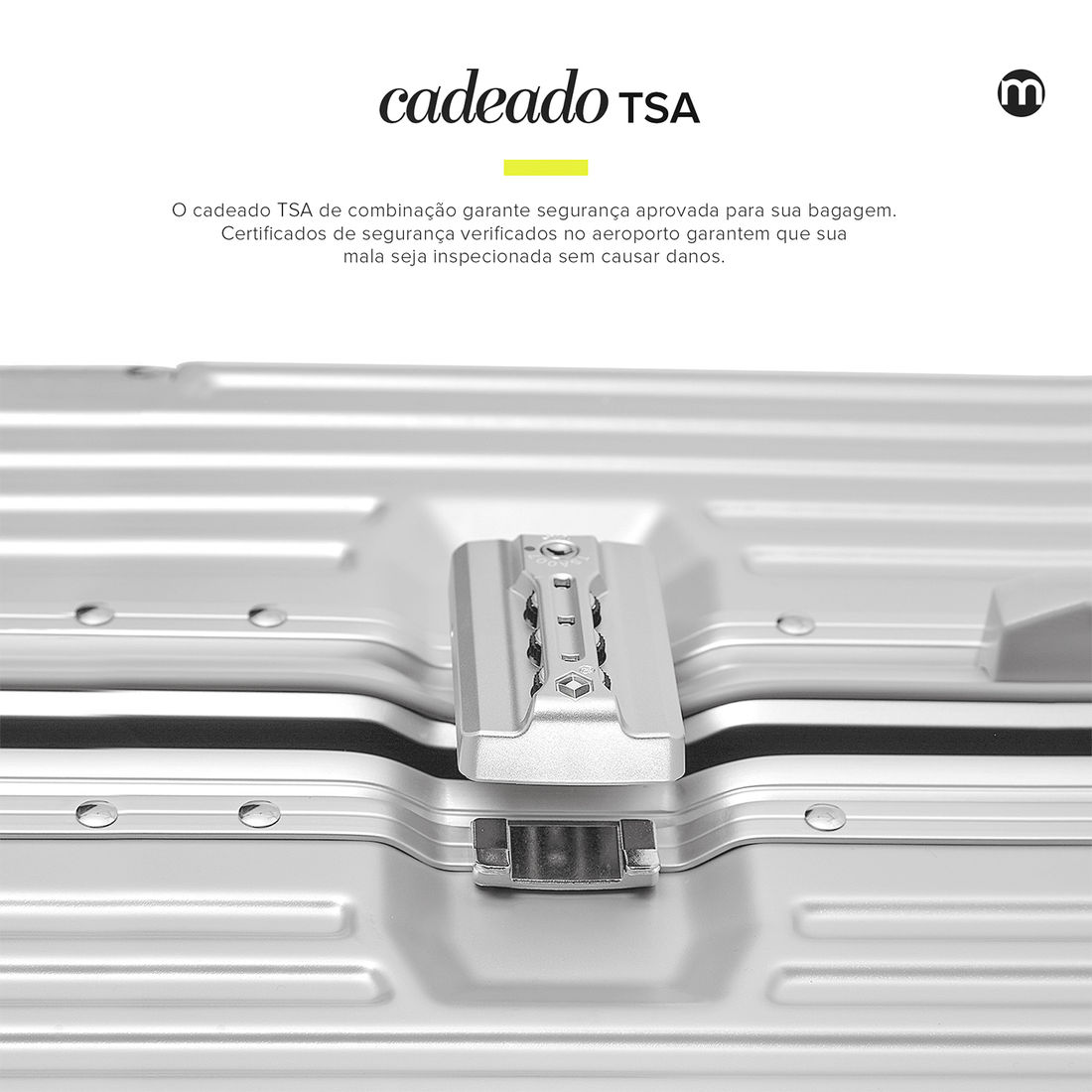 Conjunto Mala de Viagem Grande 32kg Policarbonato ABS Noruega Maloa Prata Conjunto Mala de Viagem Grande 32kg Policarbonato ABS Noruega Maloa Prata