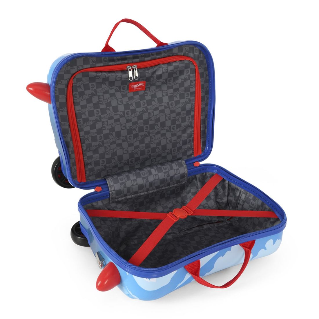 Mala de Viagem Infantil de Bordo em PC Hot Whells Azul Mala de Viagem Infantil de Bordo em PC Hot Whells Azul