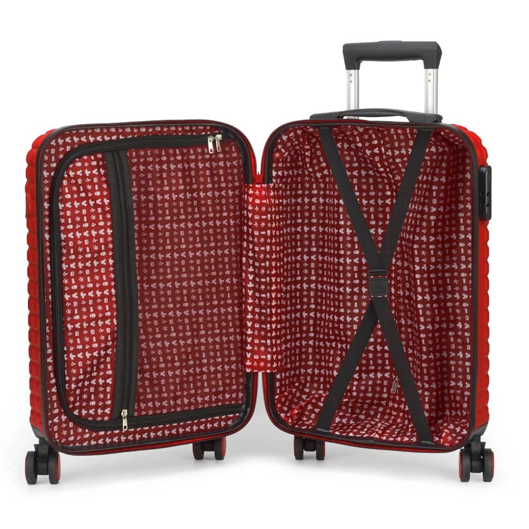 Mala de Viagem Pequena de Bordo 10kg Mickey Mouse Vermelho Mala de Viagem Pequena de Bordo 10kg Mickey Mouse Vermelho