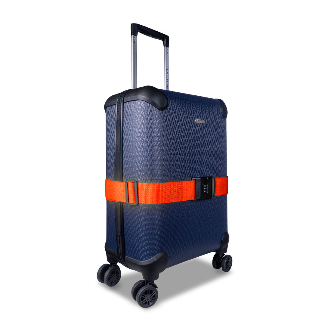 Cinta para Mala de Viagem com Cadeado Numérico Laranja Cinta para Mala de Viagem com Cadeado Numérico Laranja
