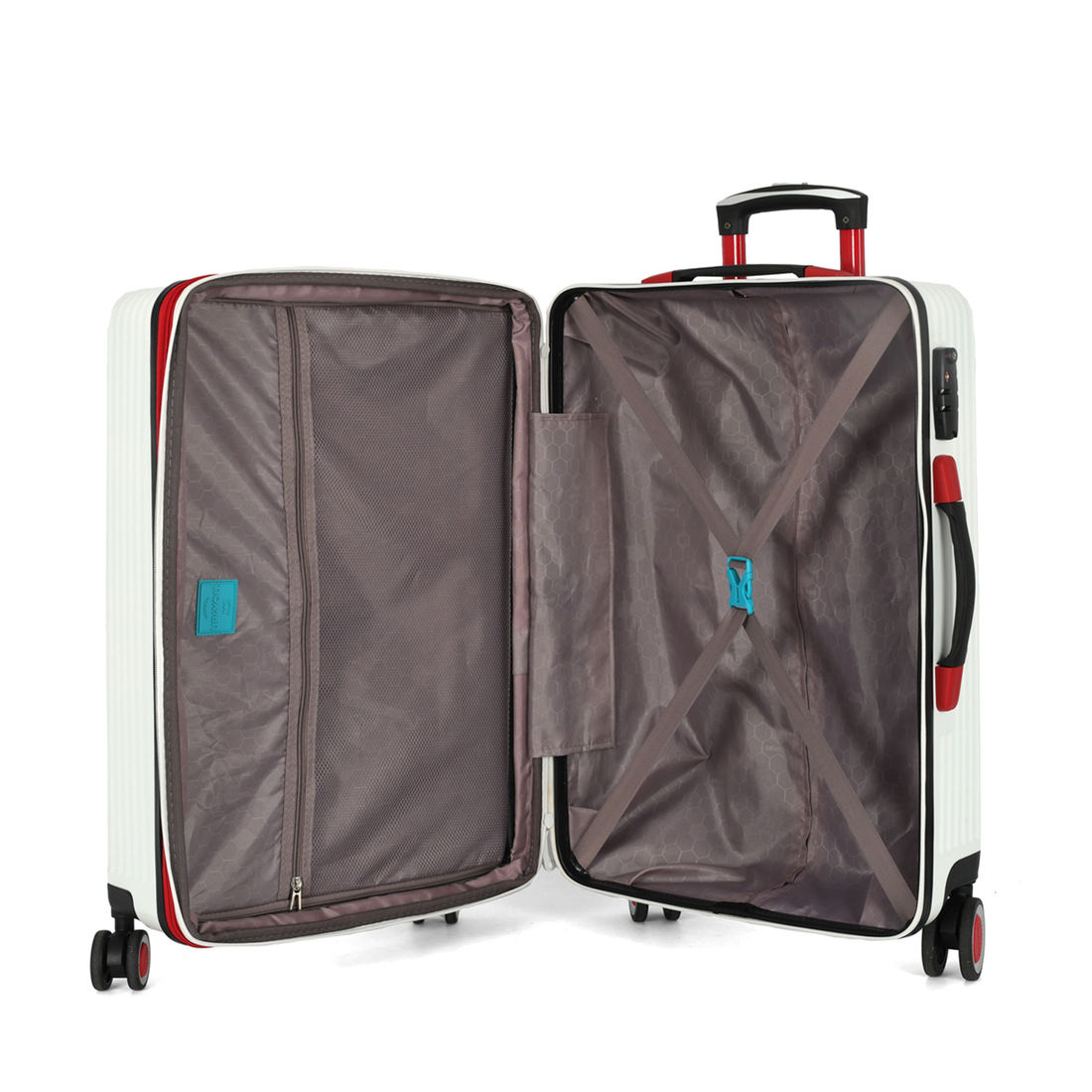 Mala de Viagem Pequena de Bordo 10 kg em ABS com Expansor Strike Branco Mala de Viagem Pequena de Bordo 10 kg em ABS com Expansor Strike Branco