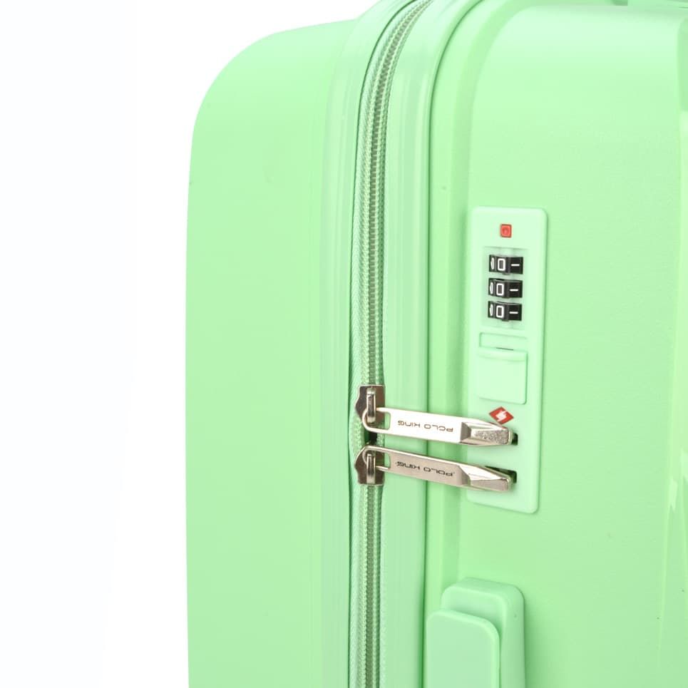 Mala De Viagem Grande 32kg em Polipropeleno Granada Verde com Expansor