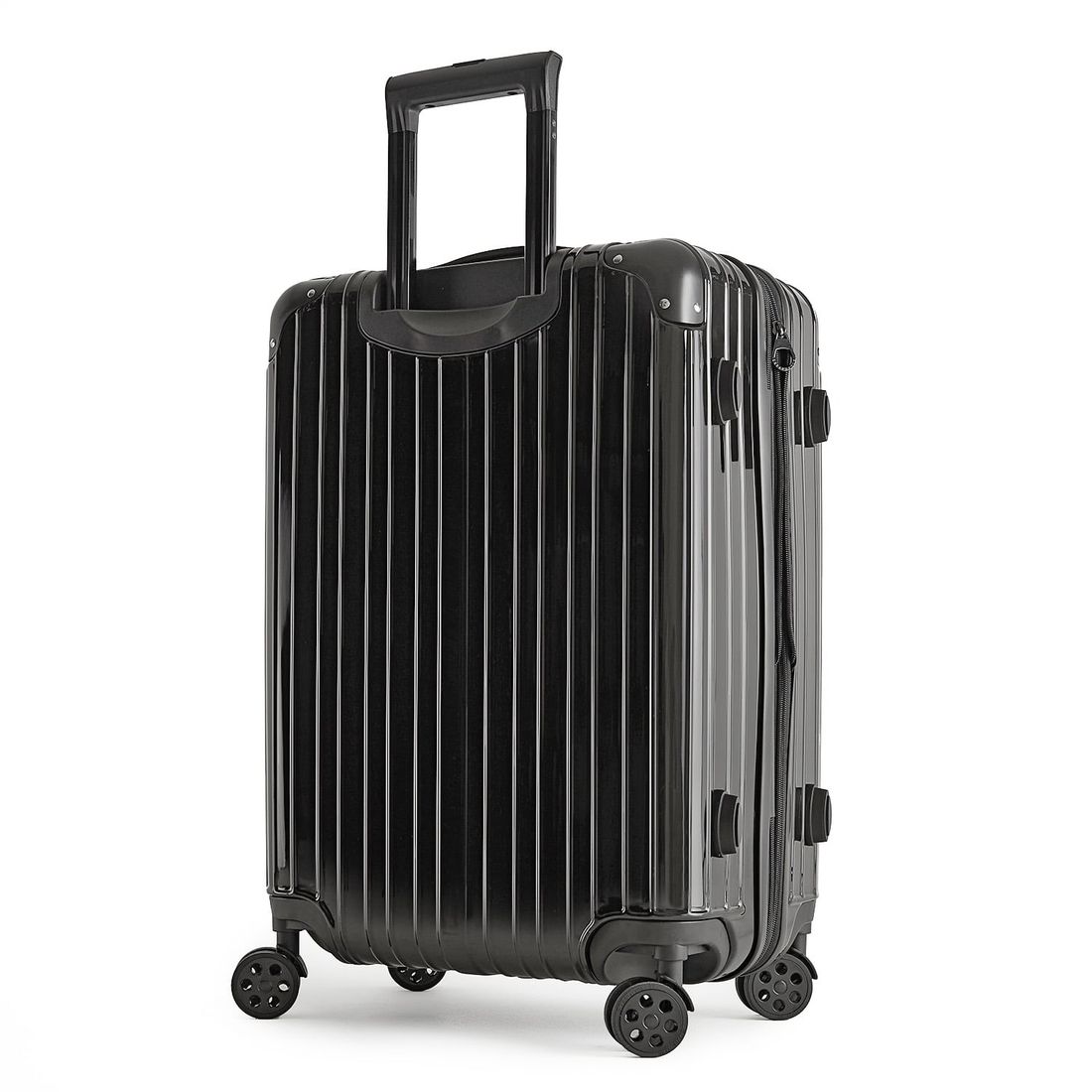 Kit de Mala Pequena de Bordo Brasil Preta e Branca com Tag Good Travel Preta e Branca