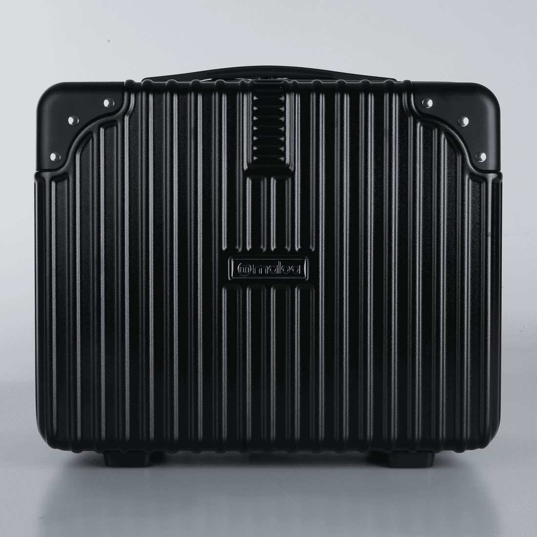 Conjunto Mala de Viagem Pequena de Bordo 10kg Policarbonato ABS Noruega Maloa Preto