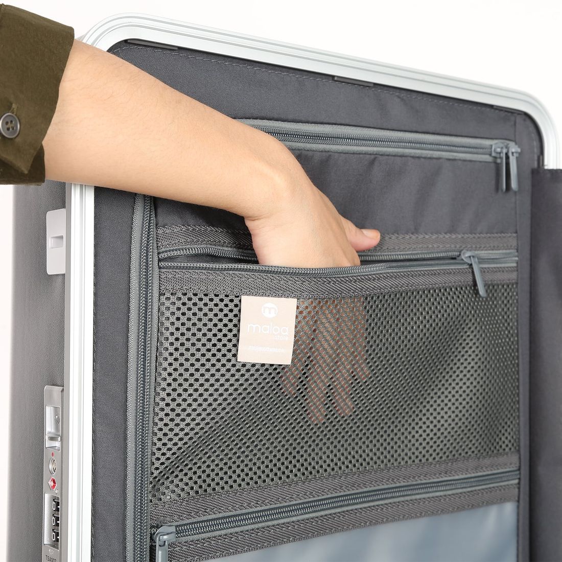 Mala de Viagem Pequena de Bordo 10 kg em Policarbonato Barcelona Maloa Chumbo Mala de Viagem Pequena de Bordo 10 kg em Policarbonato Barcelona Maloa Chumbo