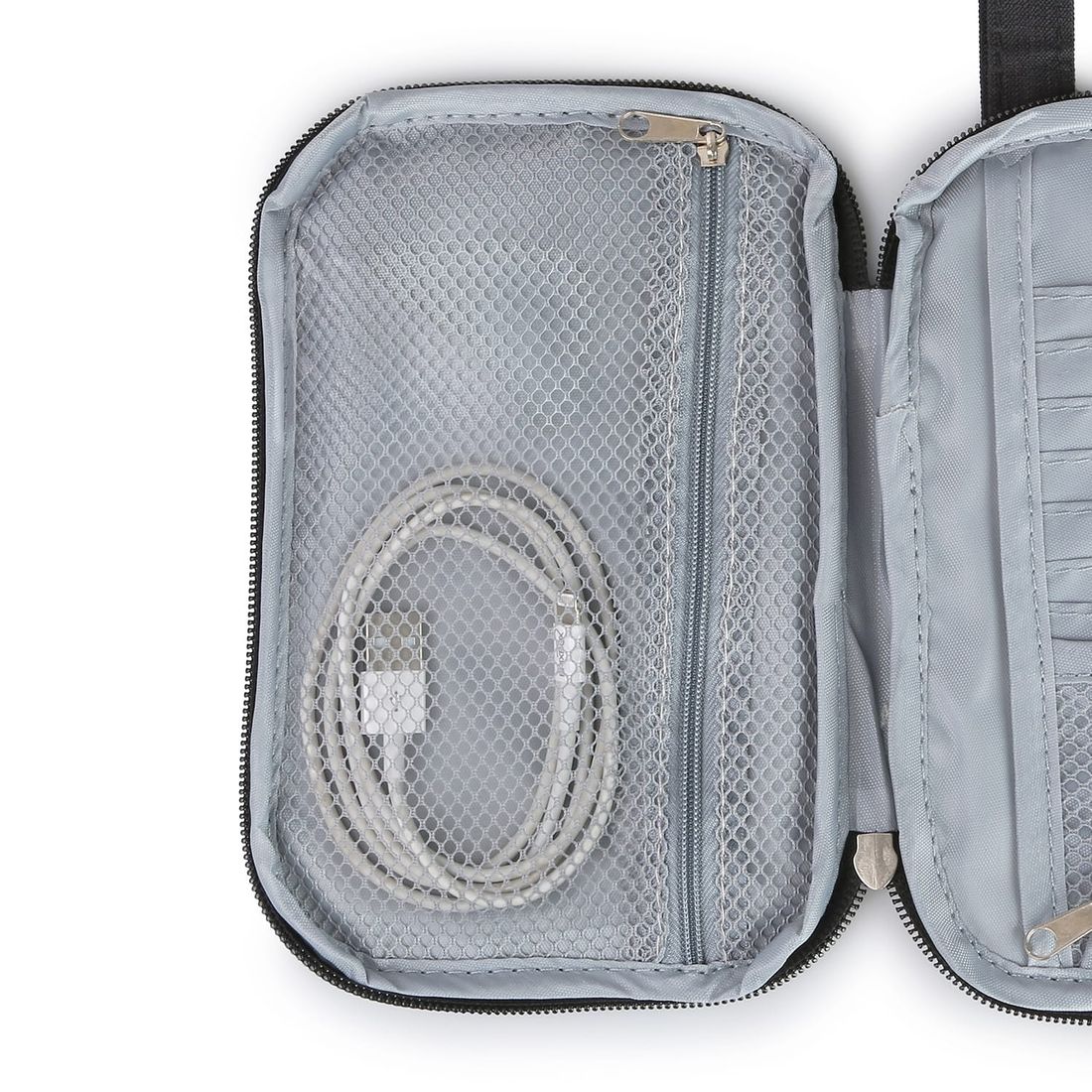 Porta Passaporte e Documentos em Poliéster Preto