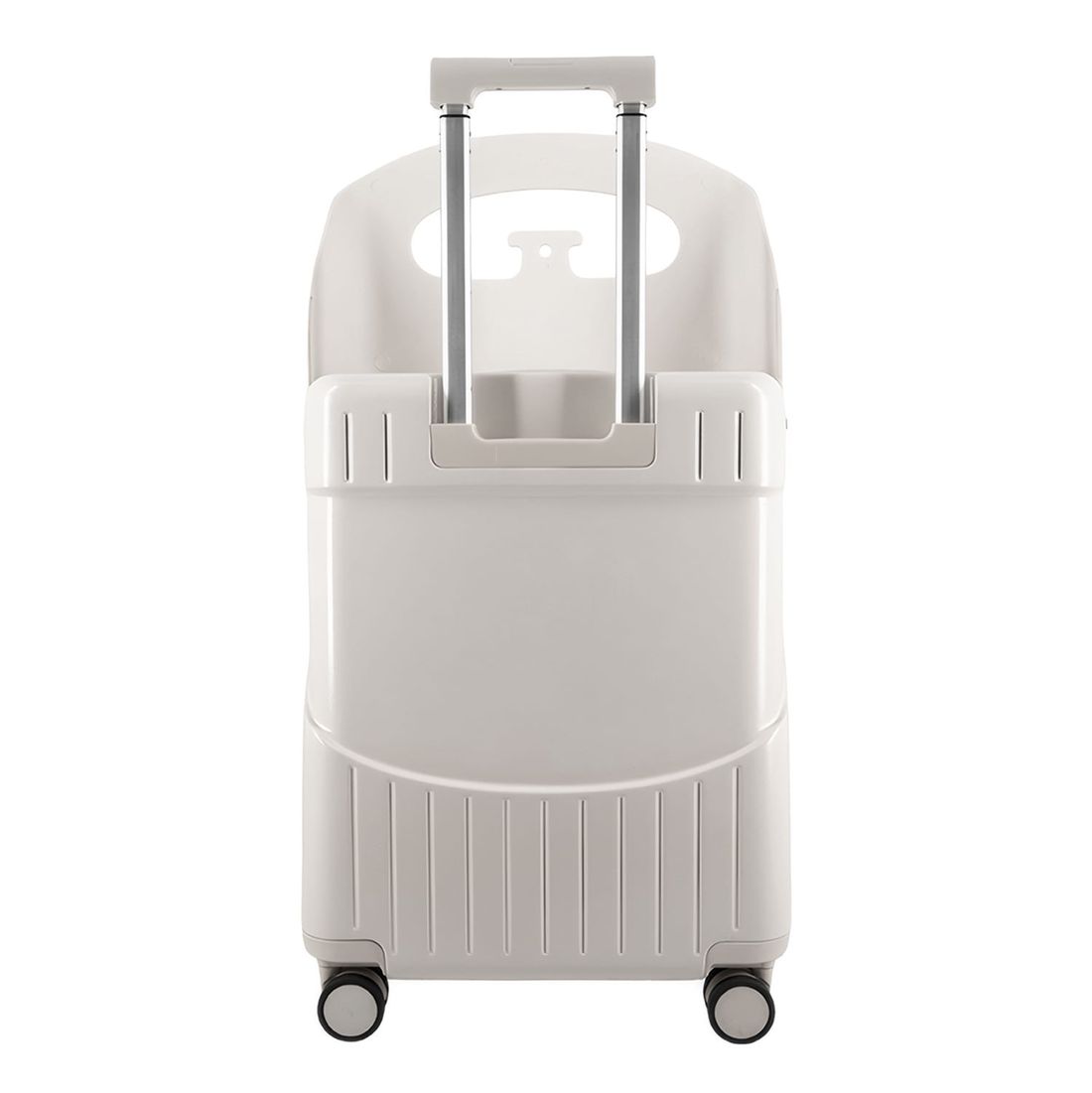Mala de Viagem Pequena de Bordo 10 kg com Assento Infantil Policarbonato Grécia Maloa Branco Mala de Viagem Pequena de Bordo 10 kg com Assento Infantil Policarbonato Grécia Maloa Branco