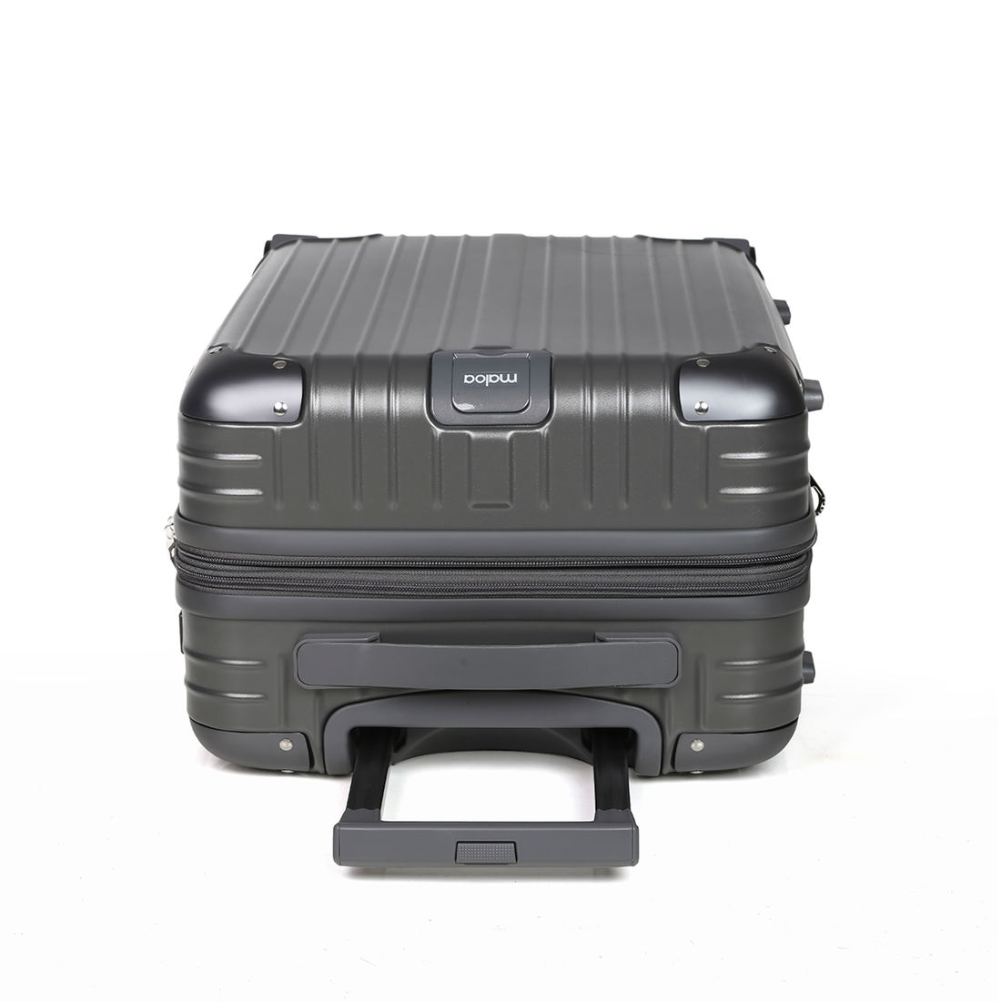 Mala de Viagem Pequena de Bordo 10kg ABS Policarbonato com Expansor Brasil Maloa Chumbo