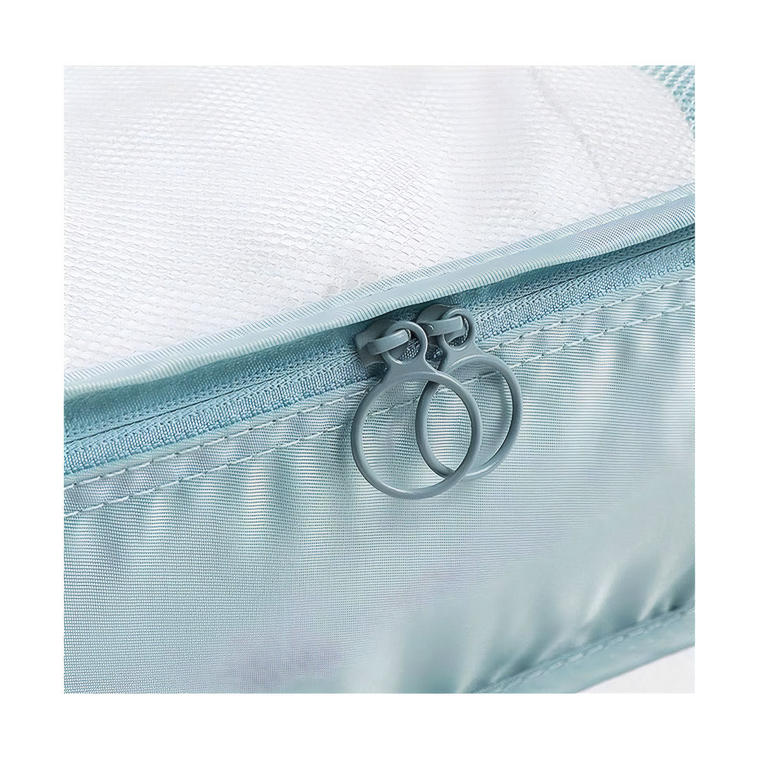 Kit Organizador Colorful Life, Organizador Porta Sapato Turquesa e Kit Frasco 9 Peças Celeste