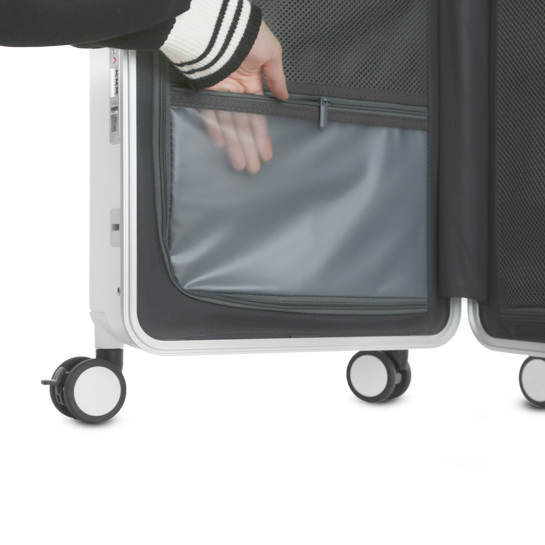 Mala de Viagem Pequena de Bordo 10 kg em Policarbonato Barcelona Maloa Branco Mala de Viagem Pequena de Bordo 10 kg em Policarbonato Barcelona Maloa Branco