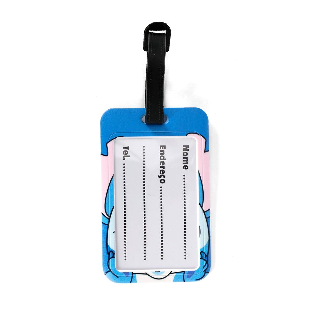 Tag Identificador de Bagagem para Malas de Viagem em ABS Stitch Piscadinha Azul Tag Identificador de Bagagem para Malas de Viagem em ABS Stitch Piscadinha Azul