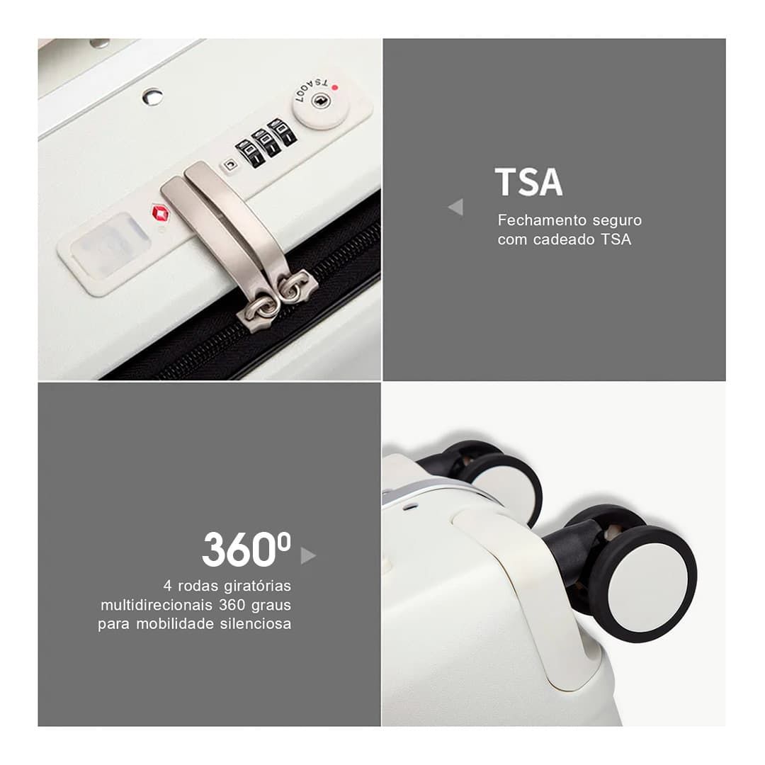 Kit de Mala Pequena de Bordo 10 kg Bélgica Branca,Organizador Sapato, Organizador Colorful Life e Home Spray Aroma`loa Kit de Mala Pequena de Bordo 10 kg Bélgica Branca,Organizador Sapato, Organizador Colorful Life e Home Spray Aroma`loa