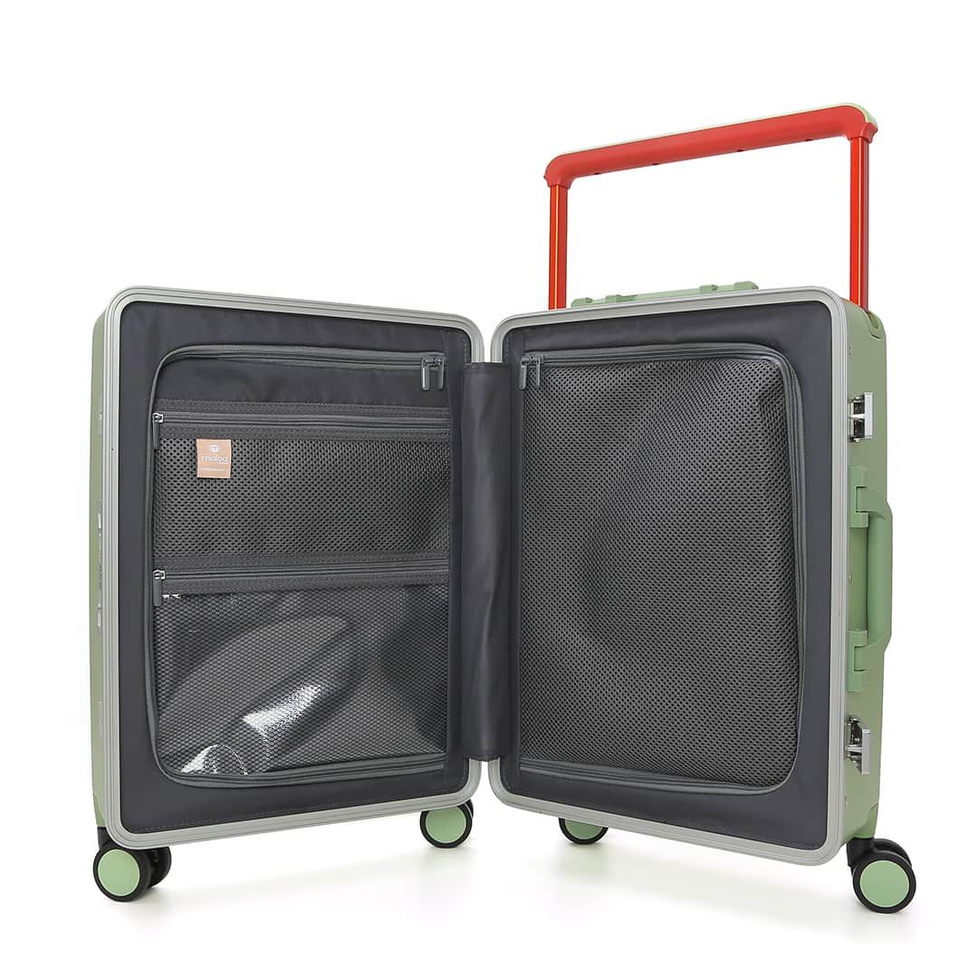Mala de Viagem Pequena de Bordo 10 kg em Policarbonato Dinamarca Maloa Verde