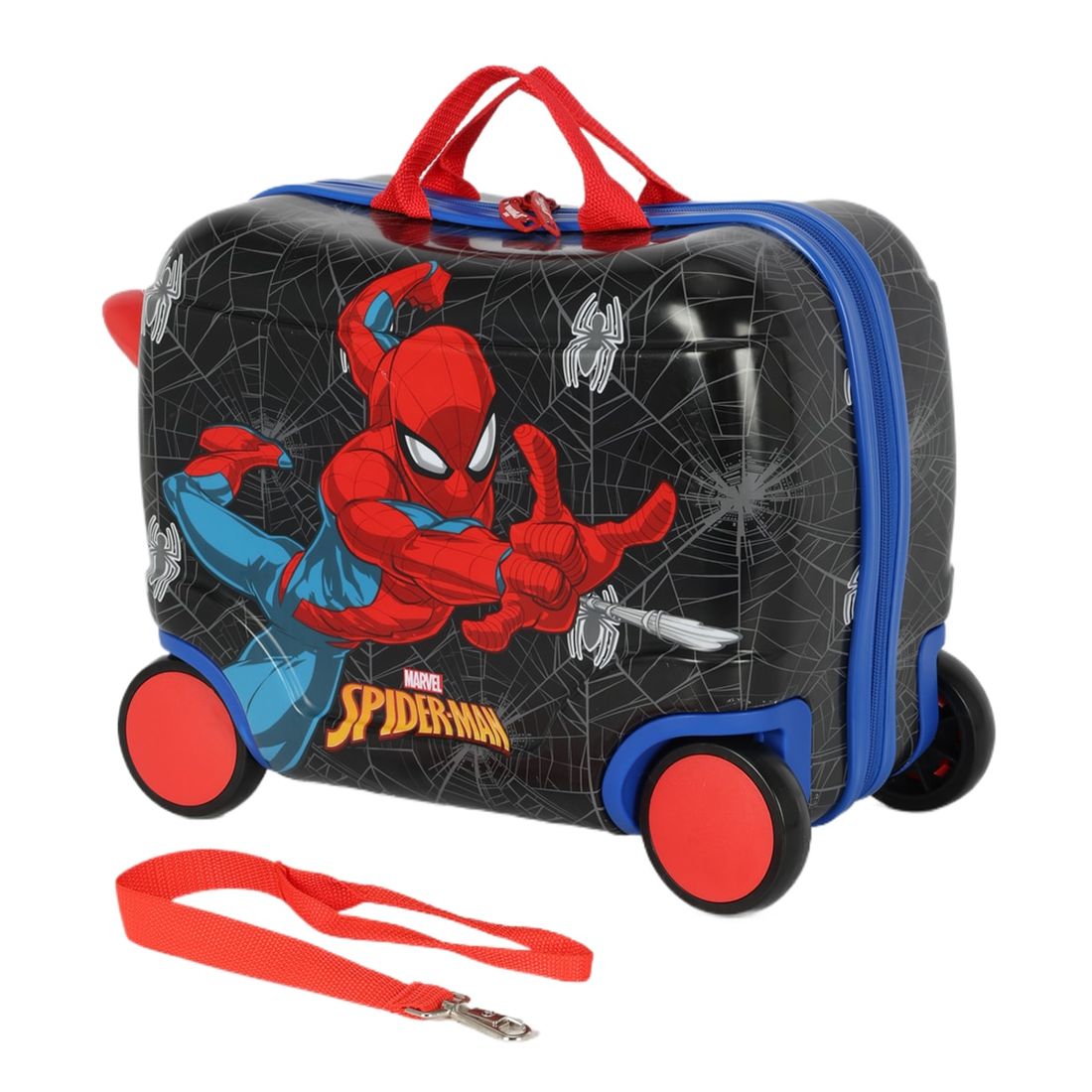 Mala de Viagem Infantil de Bordo em PC Homem-Aranha Preto