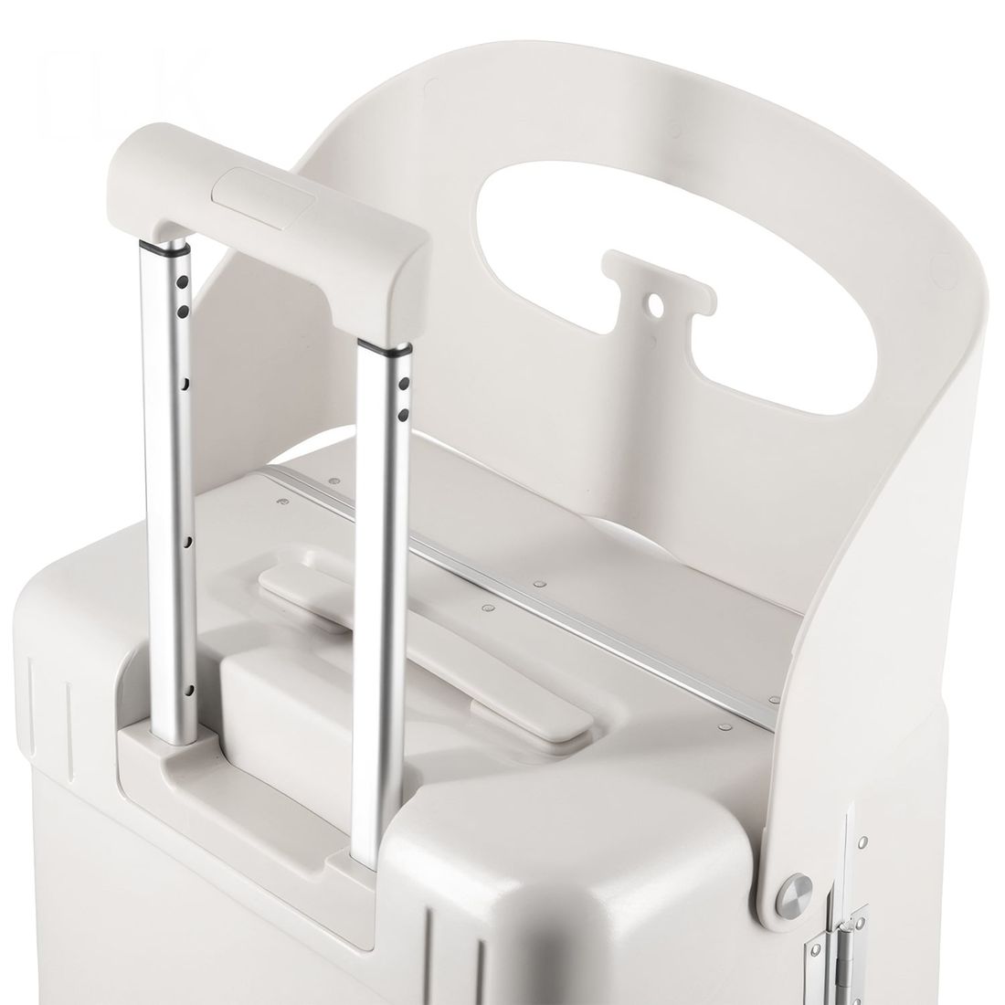 Kit de Malas de Viagem Média 23 kg e Pequena de Bordo 10kg com Assento Infantil PC Grécia Maloa Branco Kit de Malas de Viagem Média 23 kg e Pequena de Bordo 10kg com Assento Infantil PC Grécia Maloa Branco