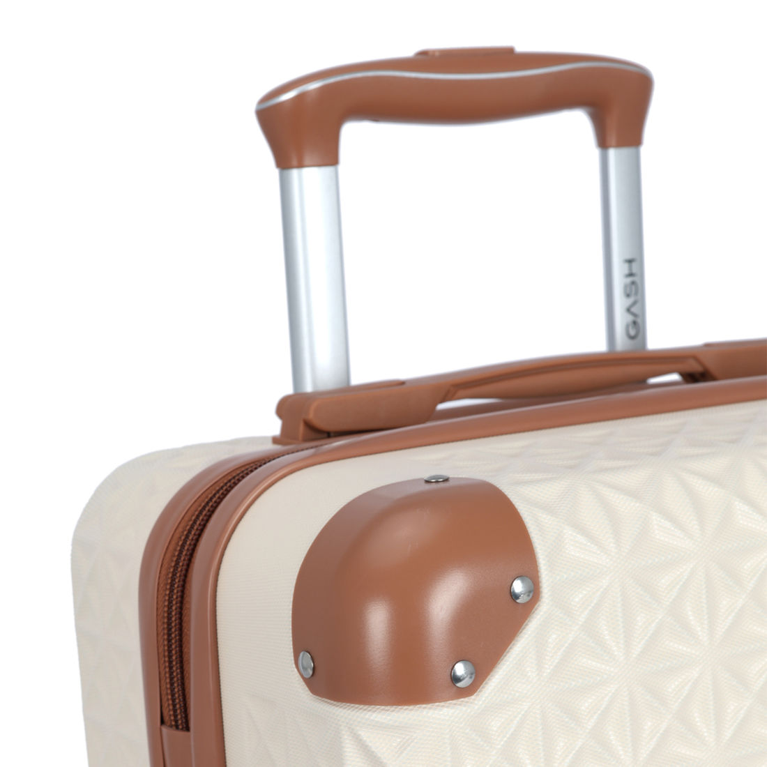 Mala de Viagem Pequena de Bordo 10 kg em ABS Apollo Branco