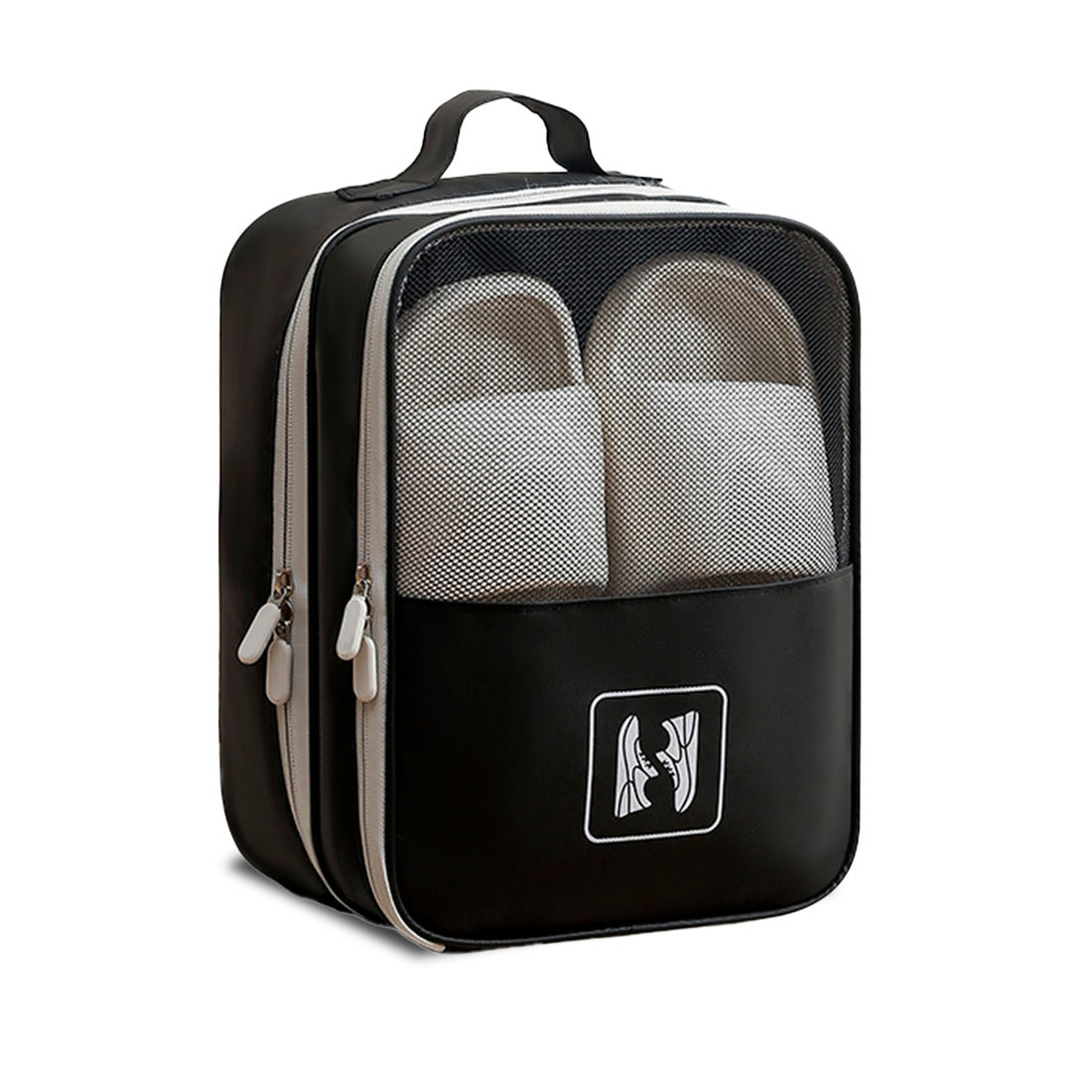 Organizador Porta Sapato Multifuncional em Poliéster Maloa Preto Organizador Porta Sapato Multifuncional em Poliéster Maloa Preto