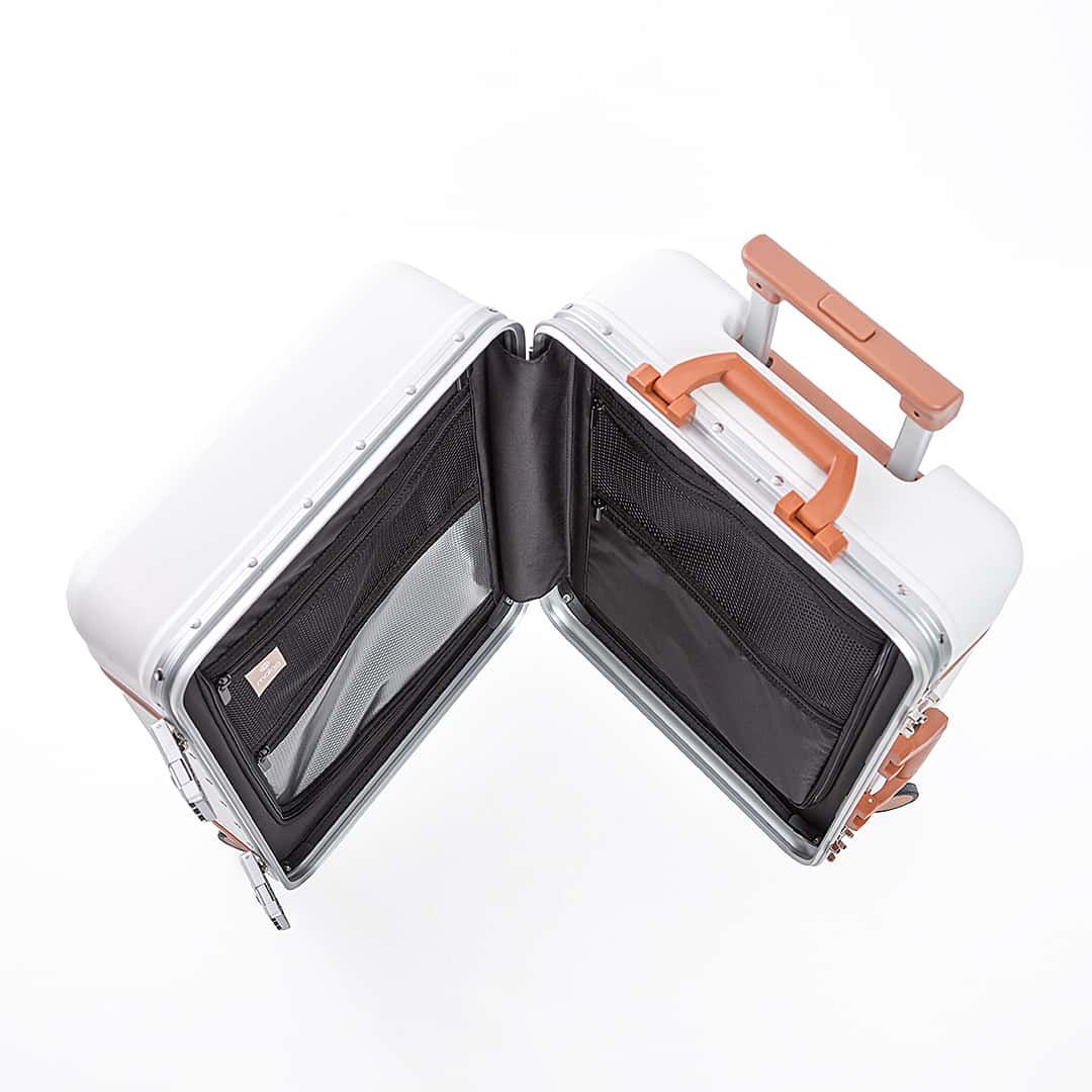Mala de Viagem Pequena de Bordo 10kg Policarbonato Roma Maloa Branco