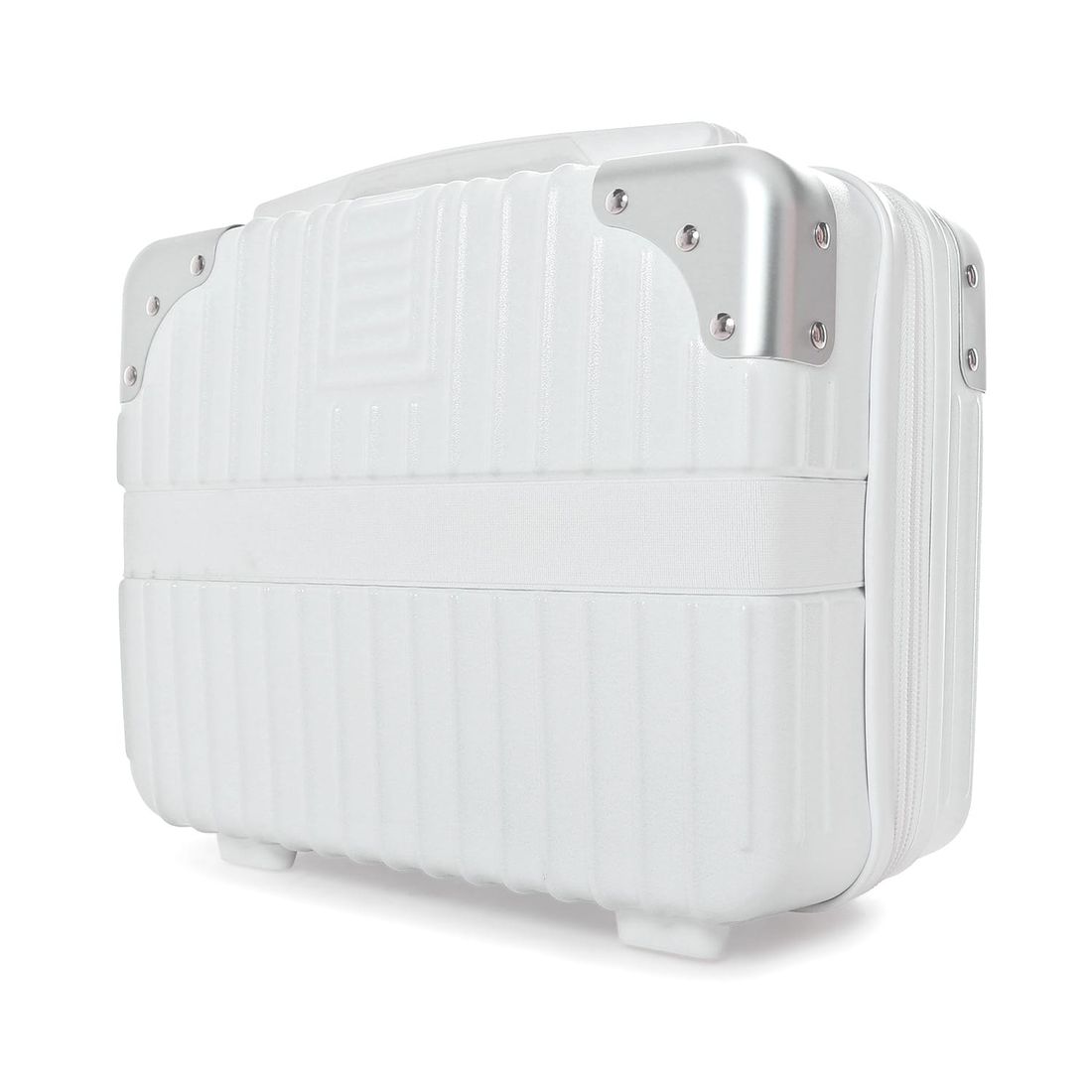 Compre Kit de Malas de Viagem Toronto Branca Media 23kg, Grande 32kg e Frasqueira e Leve 2 Capas Transparentes Cinza