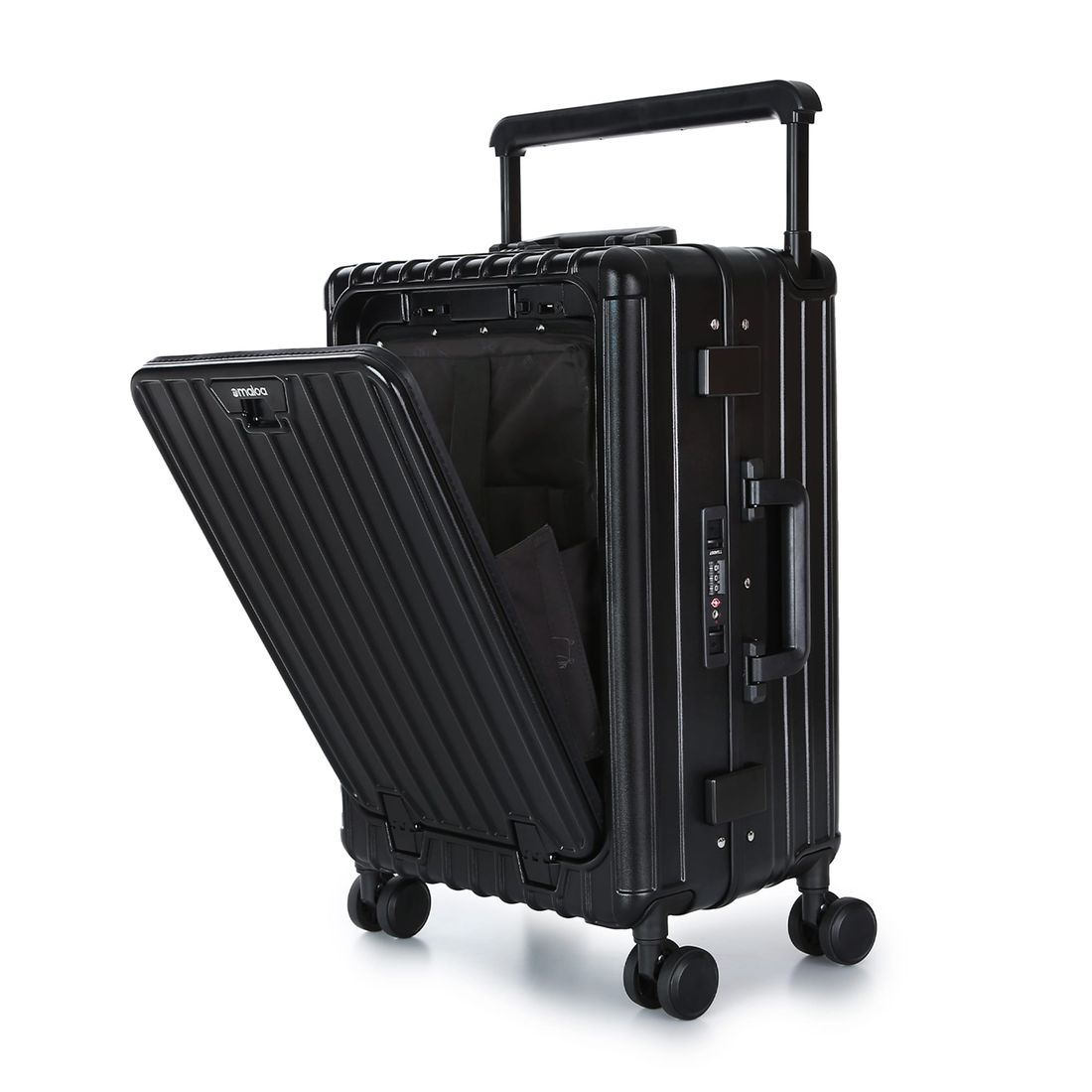 Mala de Viagem Pequena de Bordo 10 kg Policarbonato Islândia Maloa Preto Mala de Viagem Pequena de Bordo 10 kg Policarbonato Islândia Maloa Preto