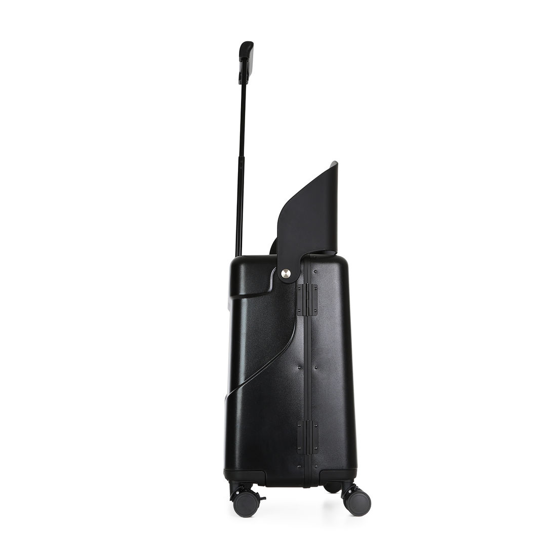 Mala de Viagem Pequena de Bordo 10 kg com Assento Infantil Policarbonato Grécia Maloa Preto Mala de Viagem Pequena de Bordo 10 kg com Assento Infantil Policarbonato Grécia Maloa Preto