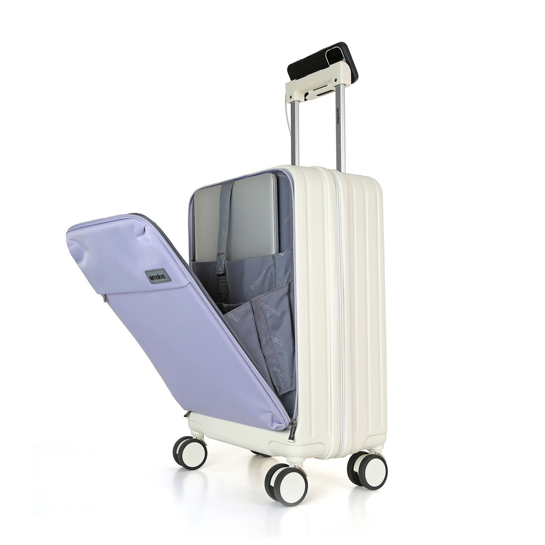 Mala de Viagem Pequena de Bordo 10 kg Policarbonato Cuba Maloa Lilás