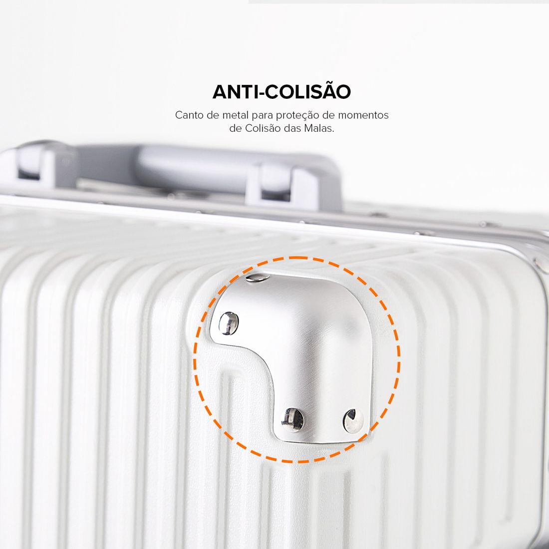 Kit de Viagem com 3 Peças Policarbonato ABS Noruega Maloa Branco Kit de Viagem com 3 Peças Policarbonato ABS Noruega Maloa Branco