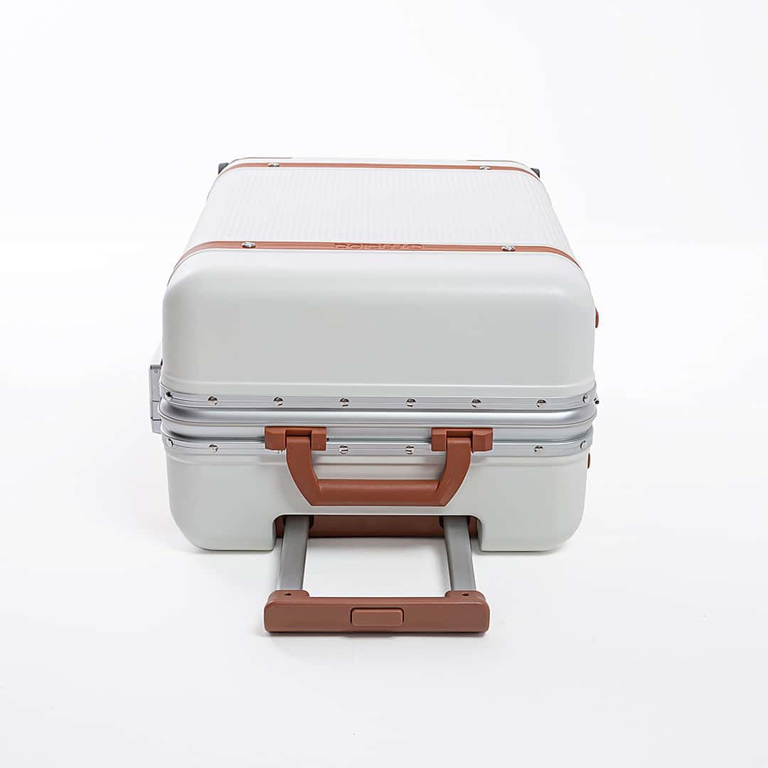 Kit de Mala de Viagem Pequena 10kg e Média 23kg Roma com Kit Necessaire Washbag e Tag Decorativa Branca