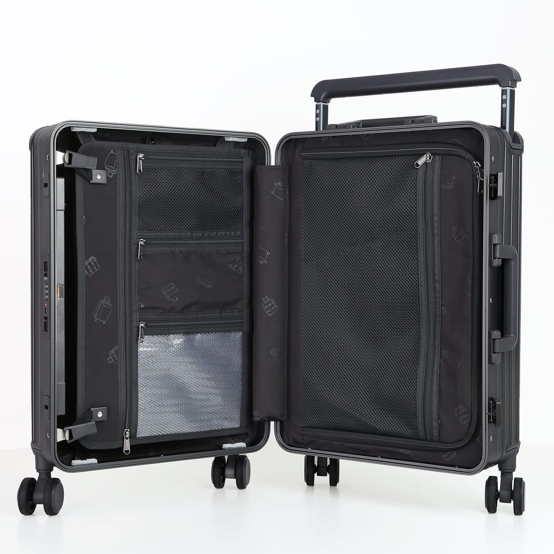 Mala de Viagem Pequena de Bordo 10 kg Policarbonato Islândia Chumbo