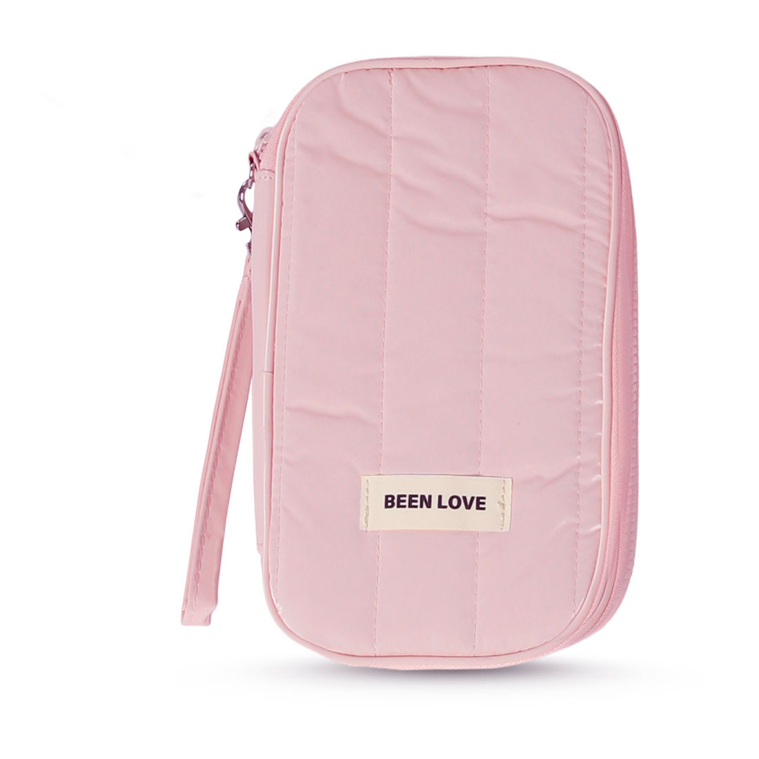 Kit de Acessórios Multifuncional com Necessaire, Porta Passaporte e Porta Notebook 14 Polegadas Puffer Maloa Rosa Kit de Acessórios Multifuncional com Necessaire, Porta Passaporte e Porta Notebook 14 Polegadas Puffer Maloa Rosa