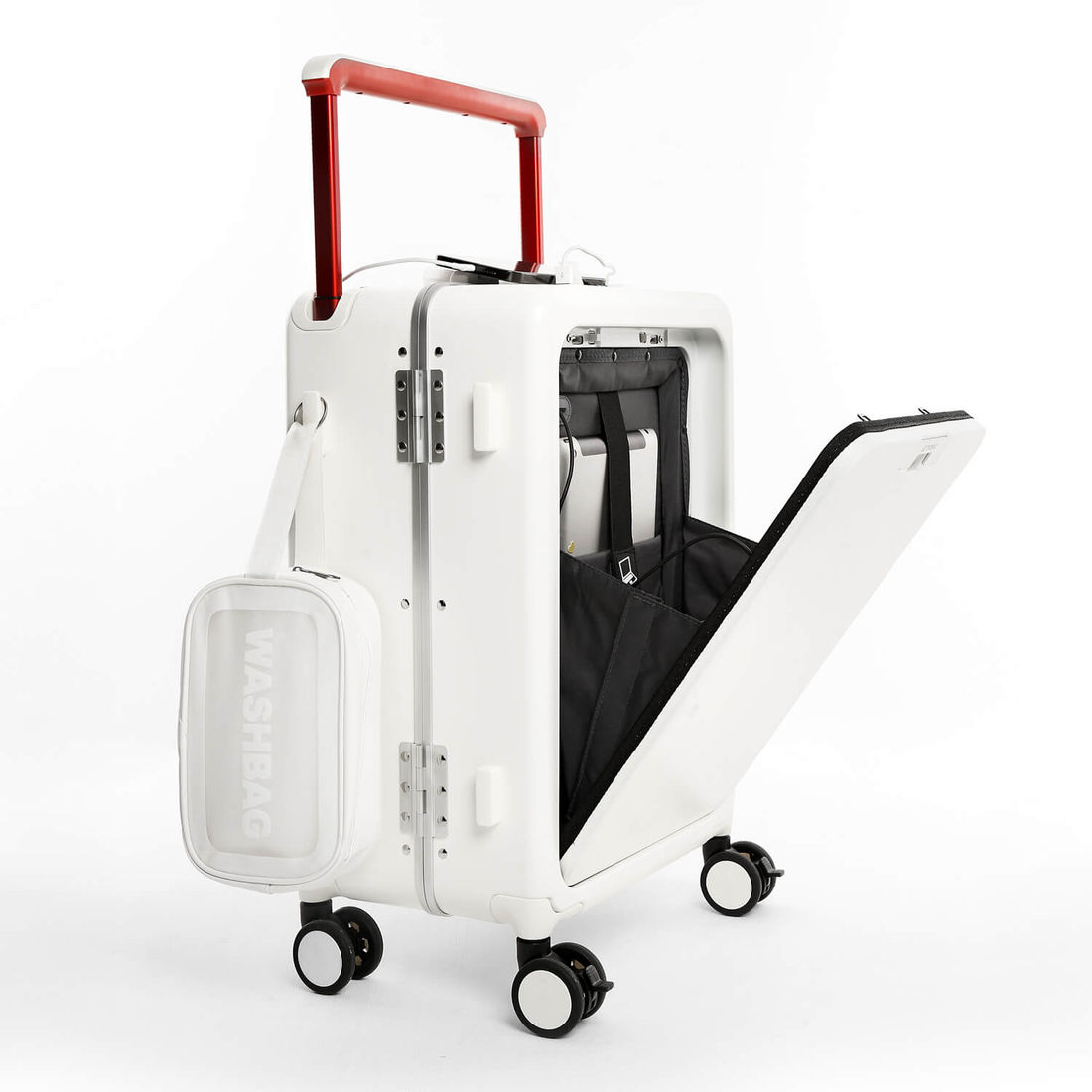 Mala de Viagem Pequena de Bordo 10 kg em Policarbonato Berlim Maloa Branco