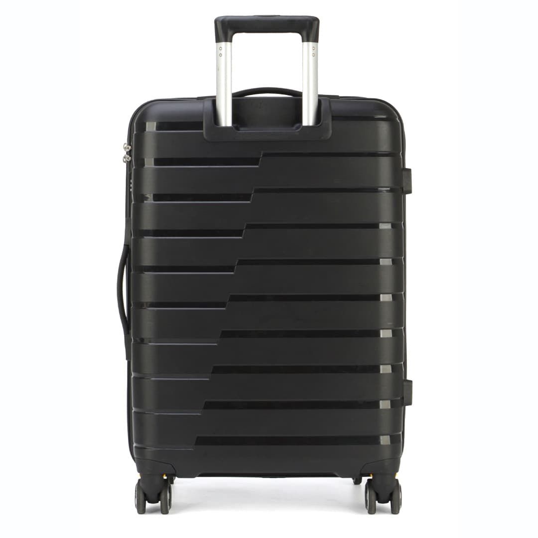 Mala de Viagem Media 22 Chamonix Preto em polipropileno e com expansor Mala de Viagem Media 22 Chamonix Preto em polipropileno e com expansor