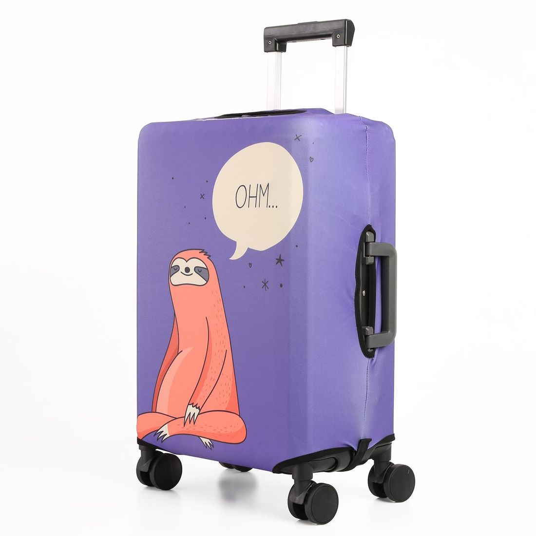 Capa de Mala Maloa Alça Tradicional Preguiça Pensador Roxo Capa de Mala Maloa Alça Tradicional Preguiça Pensador Roxo