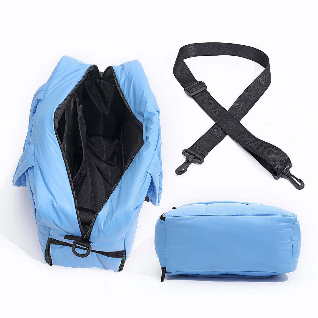 Kit Mochila e Bolsa Confort Bag Multifuncional Maloa Azul